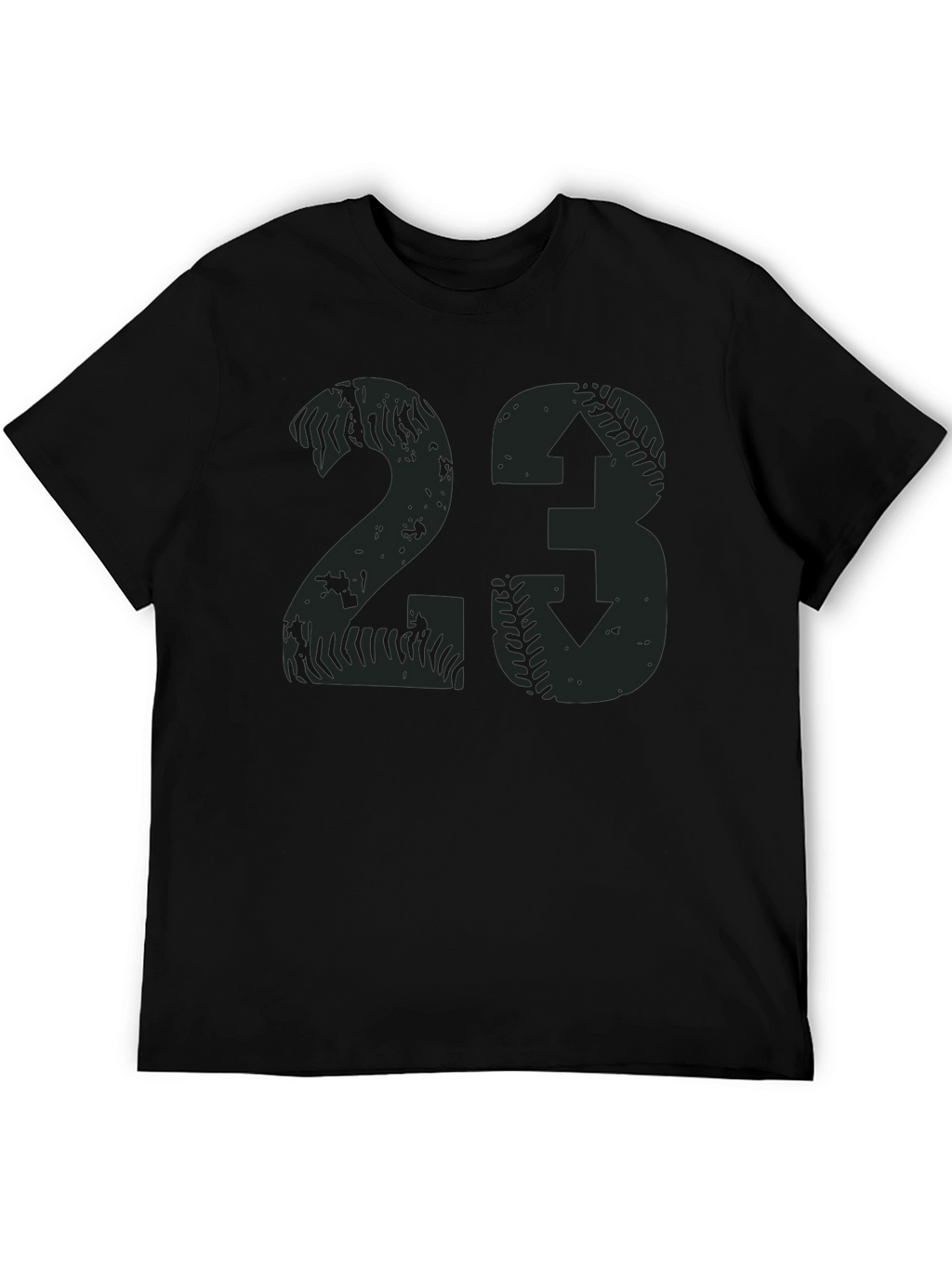 Distressed Baseball Number 23 T-Shirt