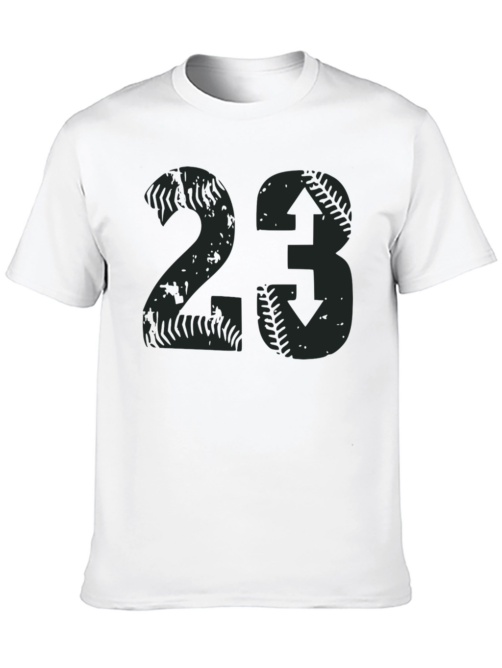 Distressed Baseball Number 23 T-Shirt