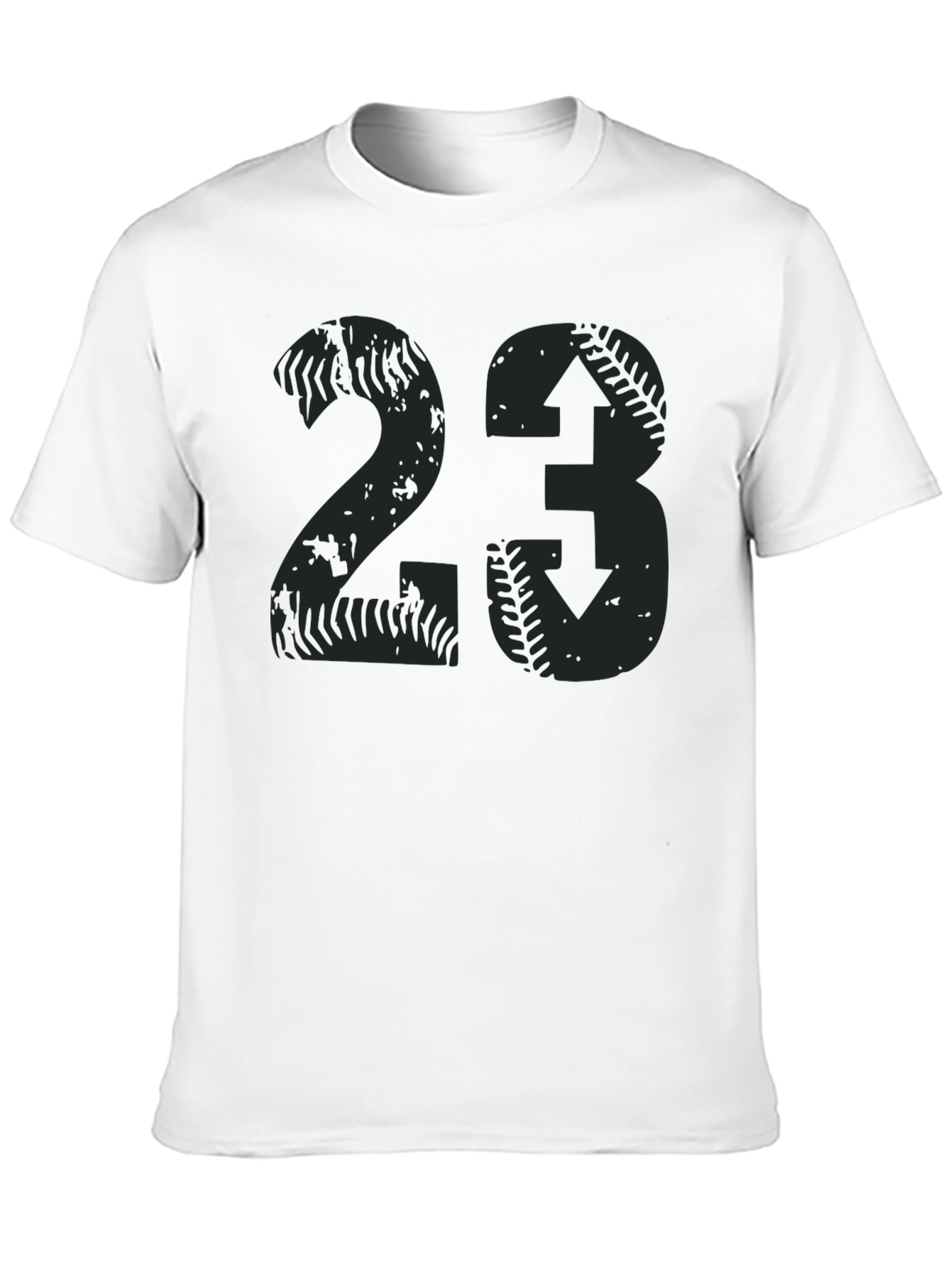 Distressed Baseball Number 23 T-Shirt