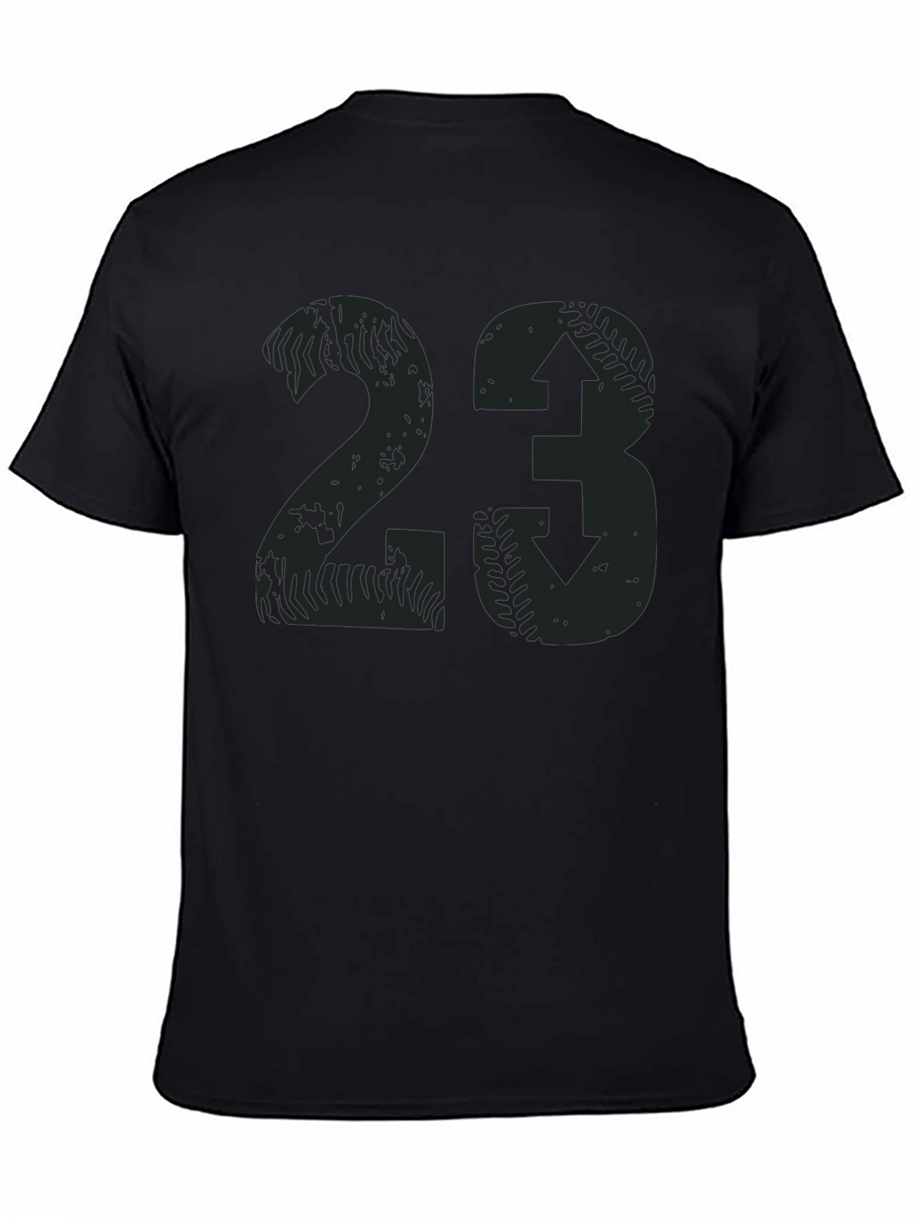 Distressed Baseball Number 23 T-Shirt