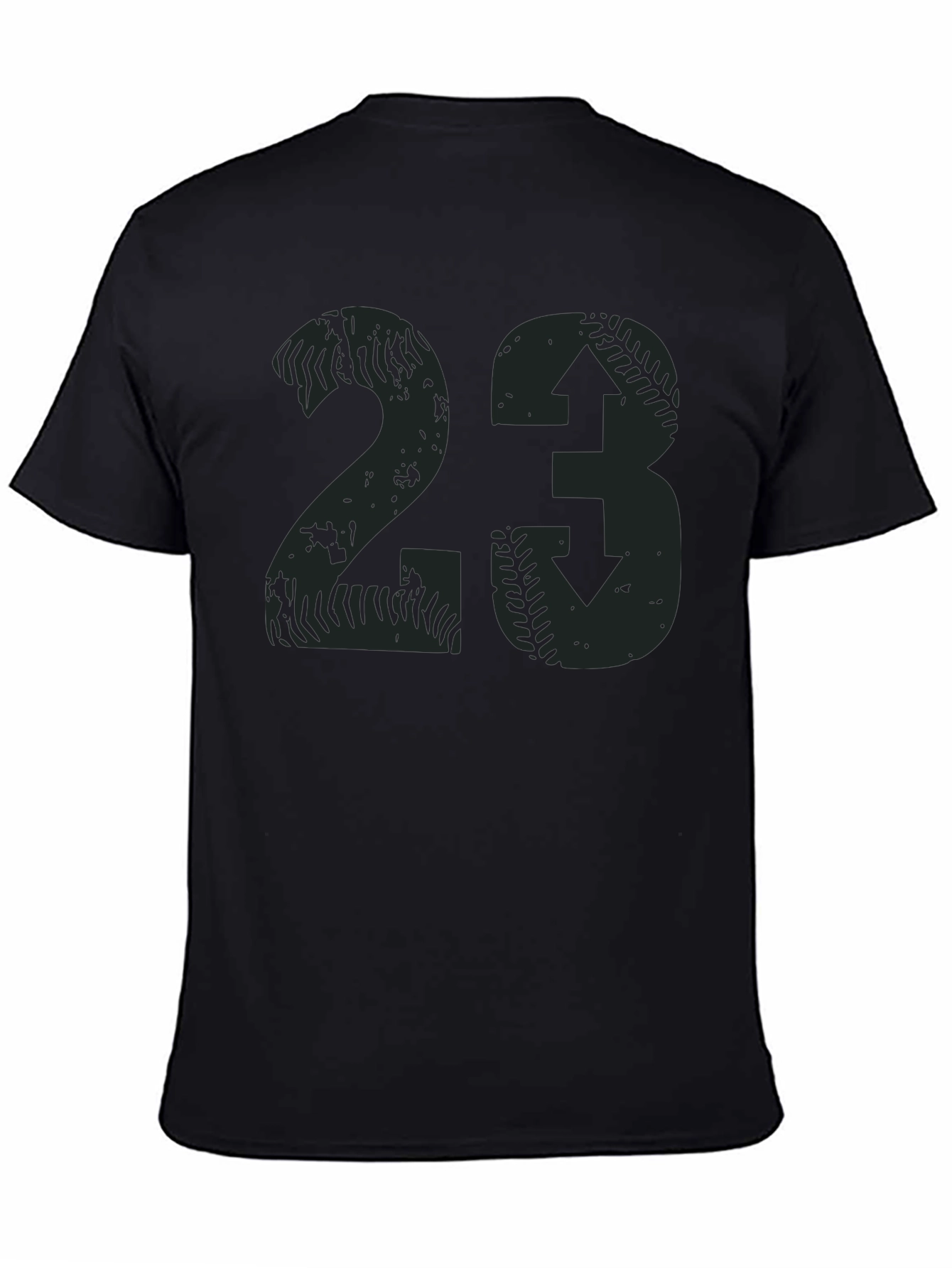 Distressed Baseball Number 23 T-Shirt
