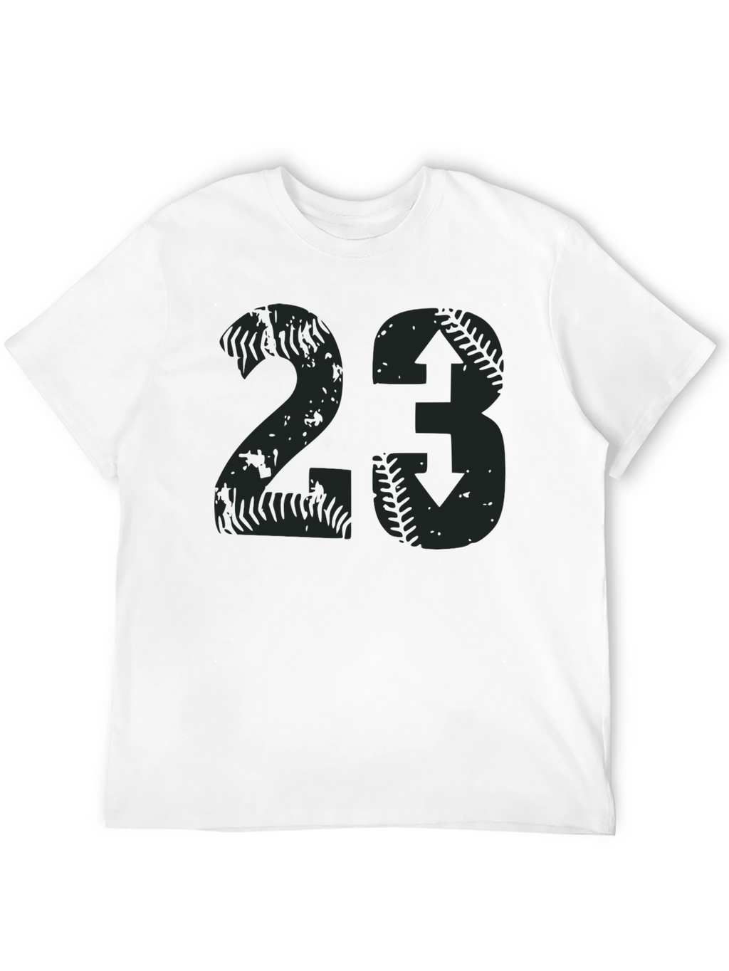 Distressed Baseball Number 23 T-Shirt