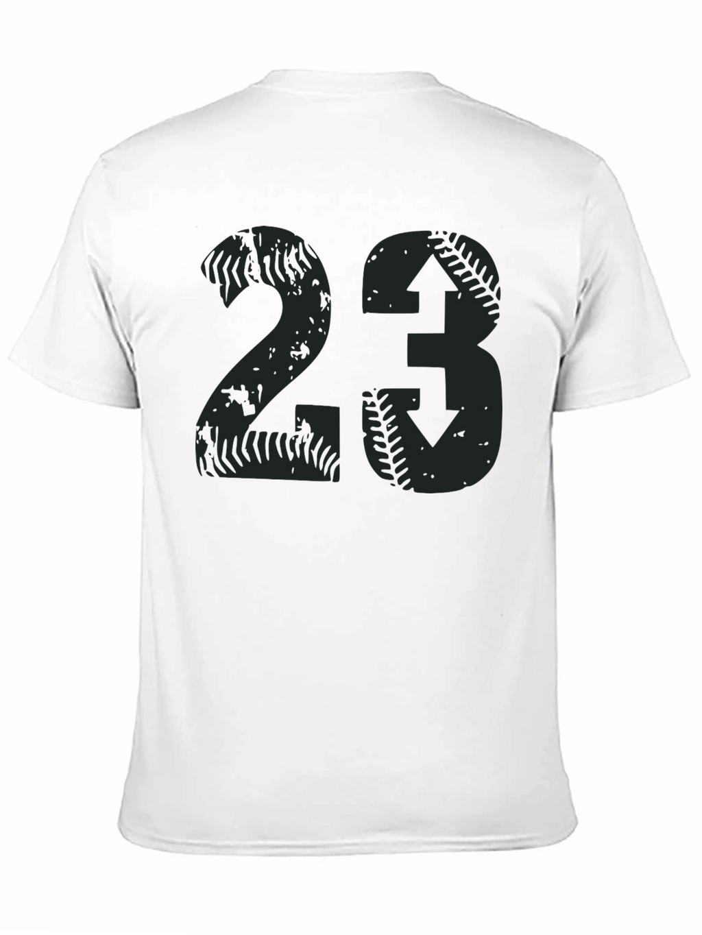 Distressed Baseball Number 23 T-Shirt
