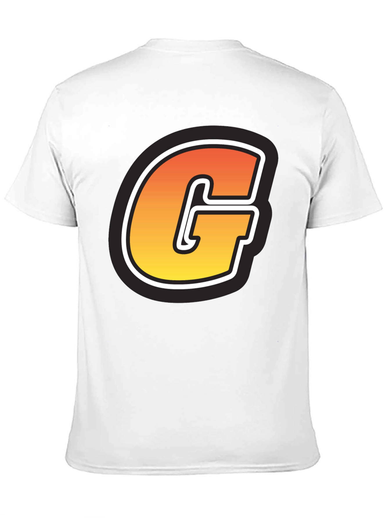 Bold G Graphic Tee - Short Sleeve Black Cotton Blend