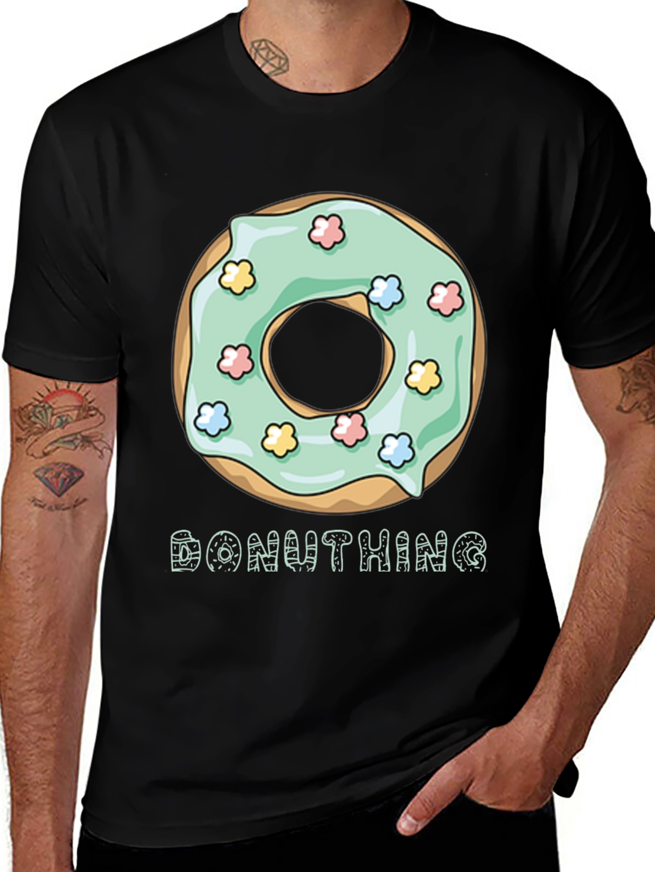 Donut King Graphic T-Shirt - Trendy Casual Wear