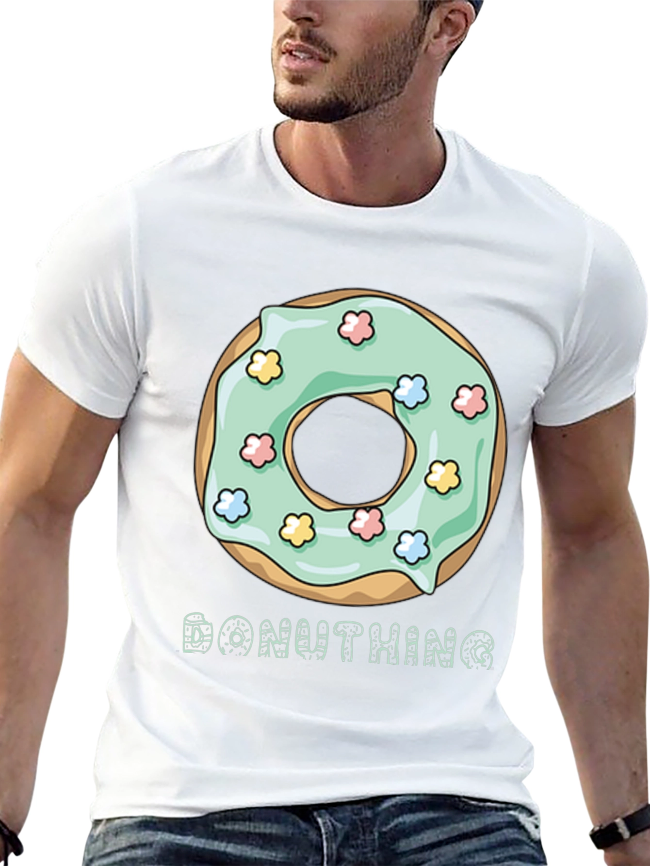 Donut King Graphic T-Shirt - Trendy Casual Wear