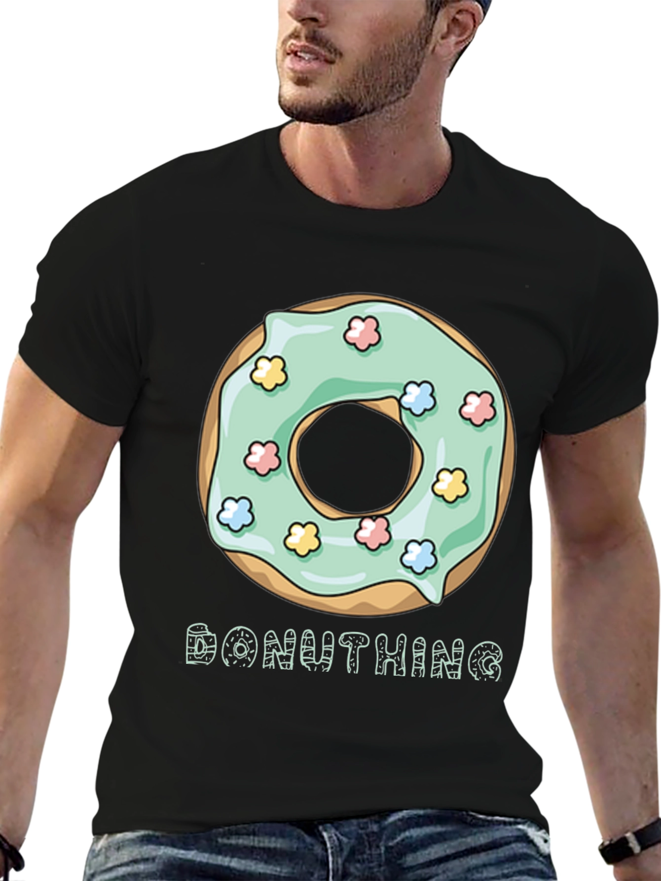 Donut King Graphic T-Shirt - Trendy Casual Wear