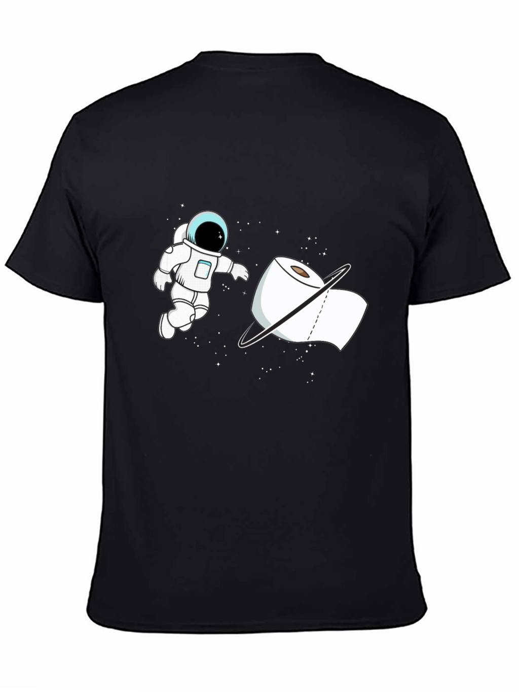 Astronaut Toilet Paper Humor Graphic Tee
