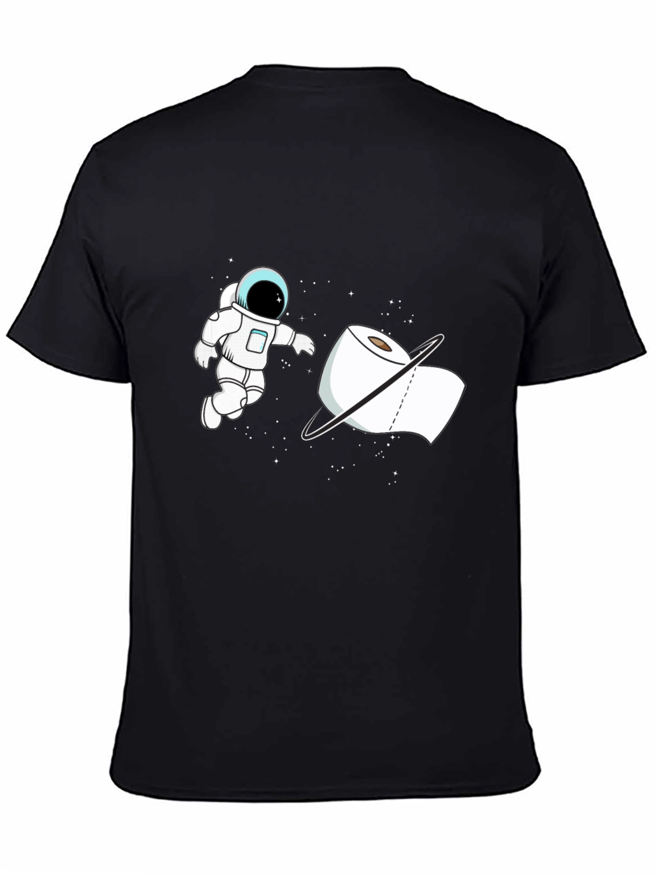 Astronaut Toilet Paper Humor Graphic Tee