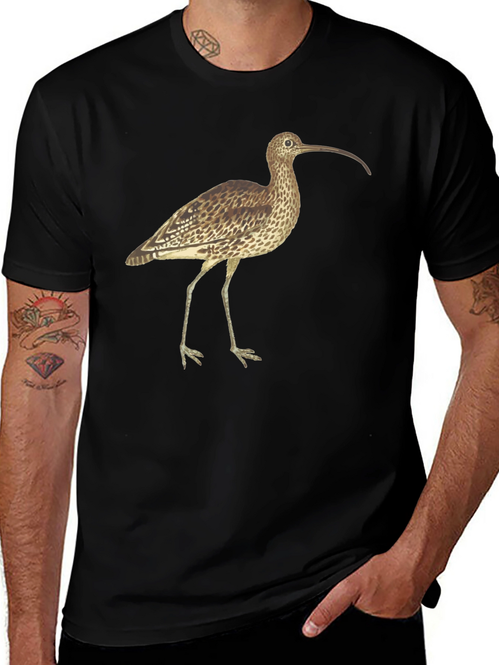 Curlew Bird Graphic T-Shirt