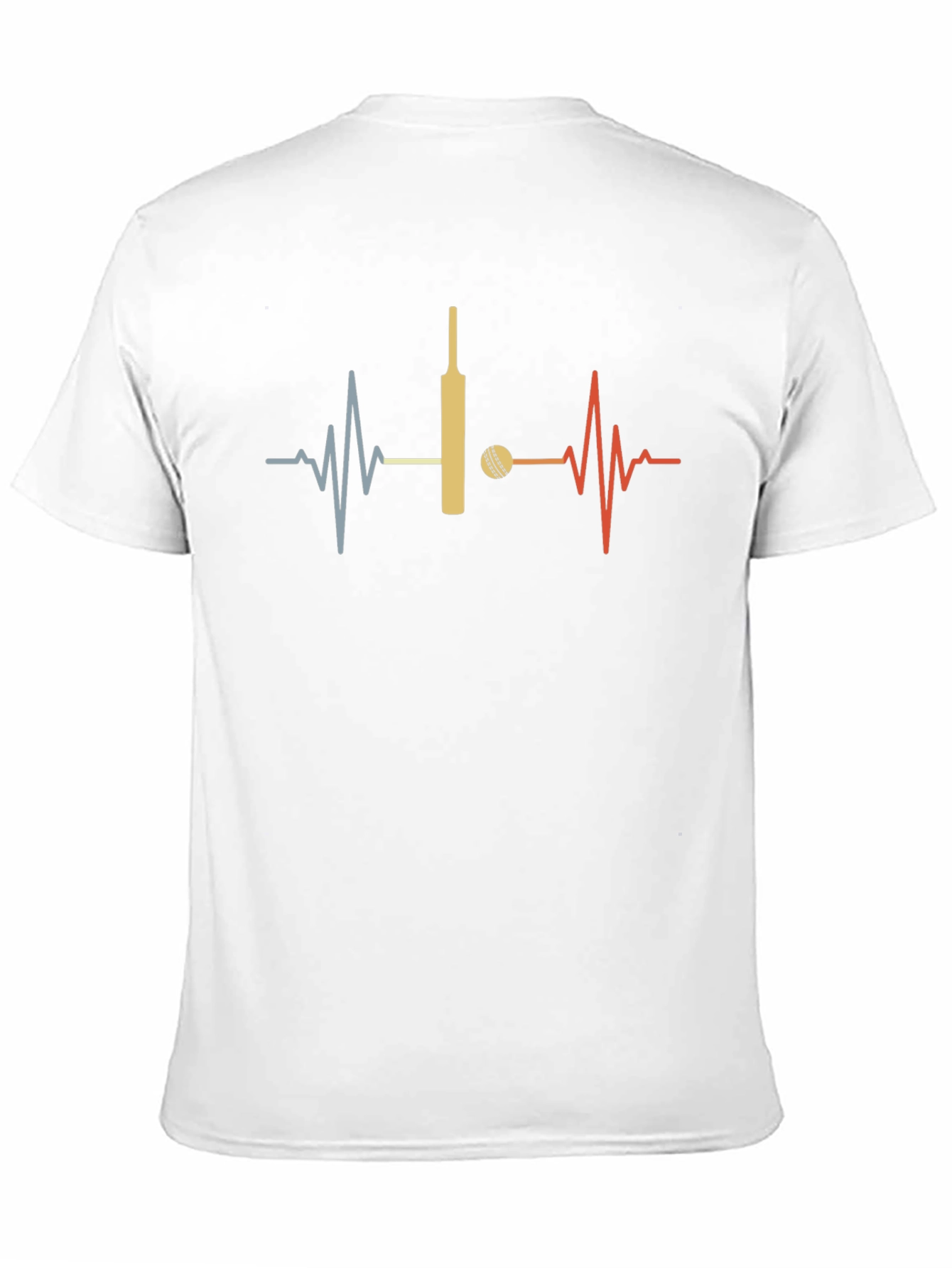 Cricket Lover Heartbeat T-Shirt - Sporty Graphic Tee