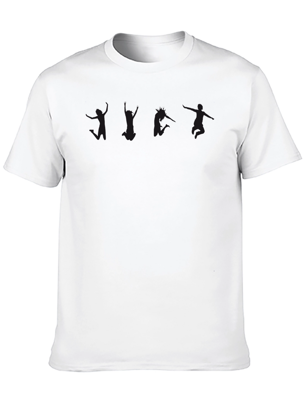 Classic Black Cotton Crew Neck Tee