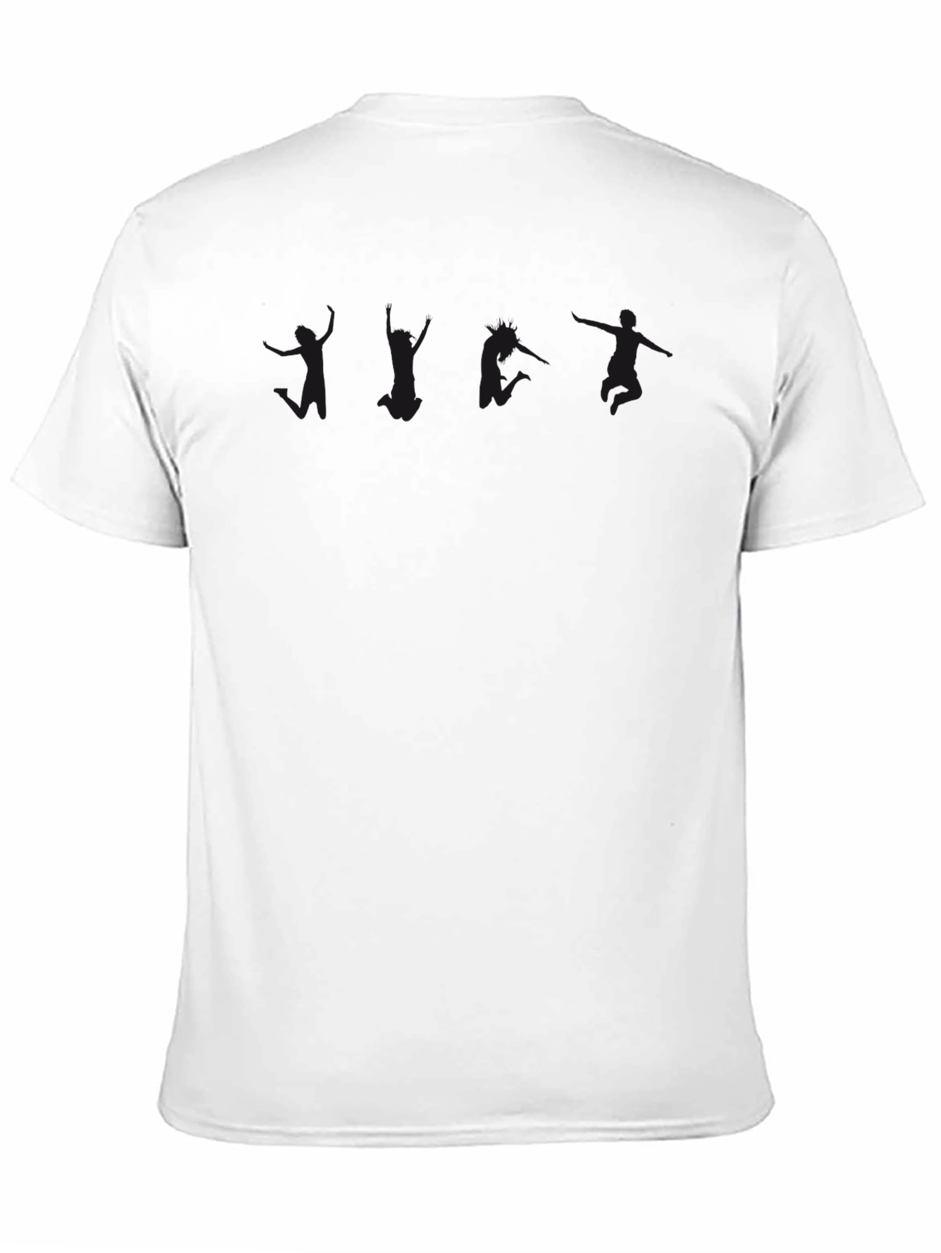 Classic Black Cotton Crew Neck Tee