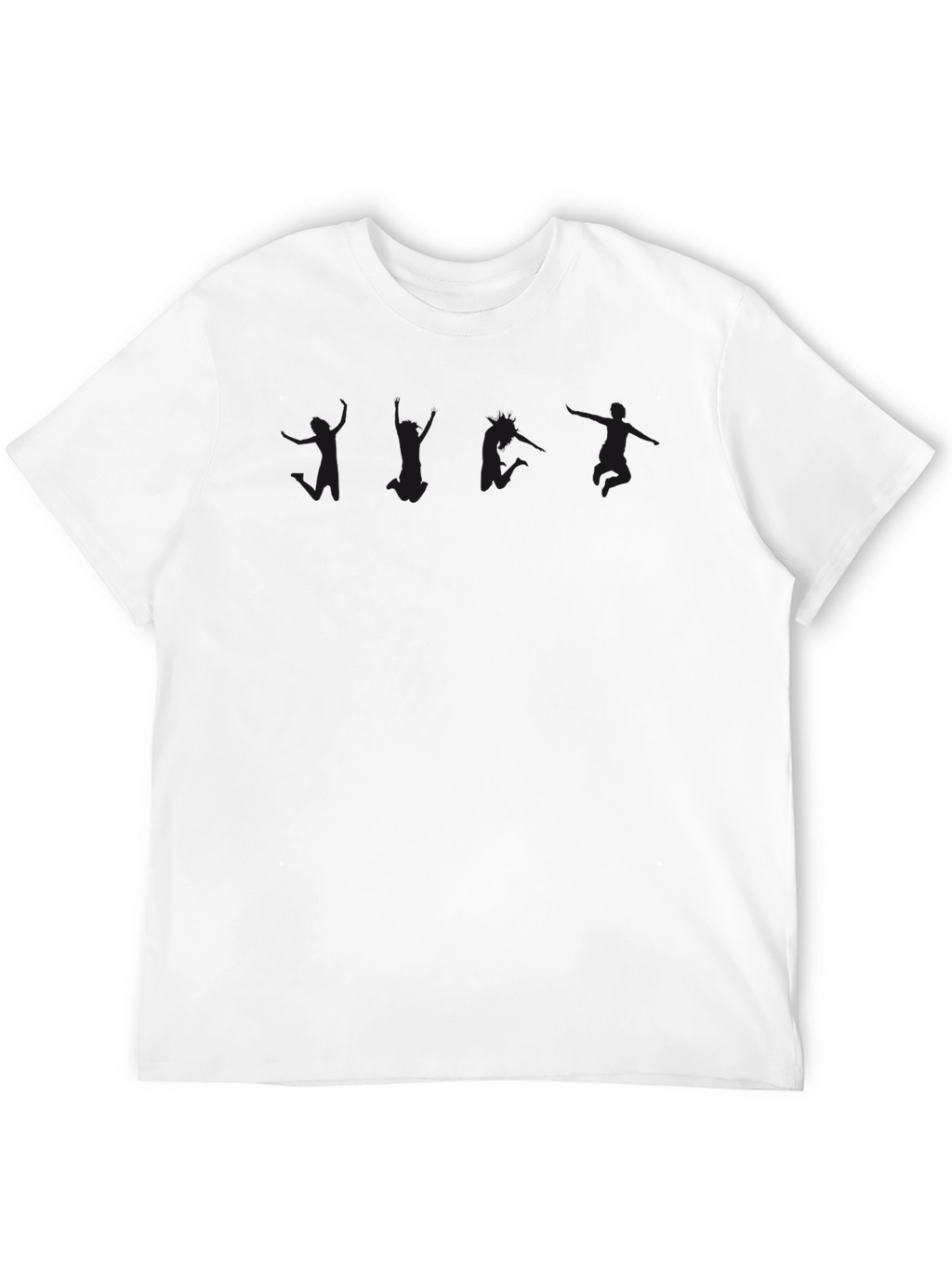 Classic Black Cotton Crew Neck Tee