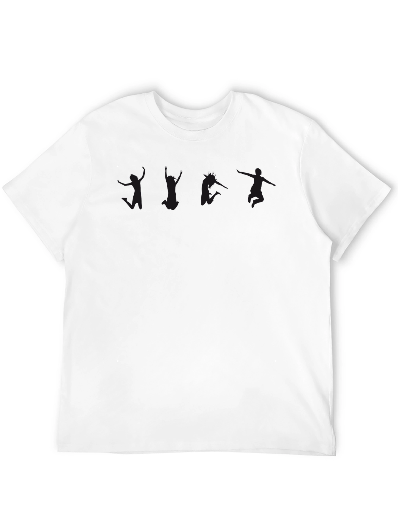 Classic Black Cotton Crew Neck Tee