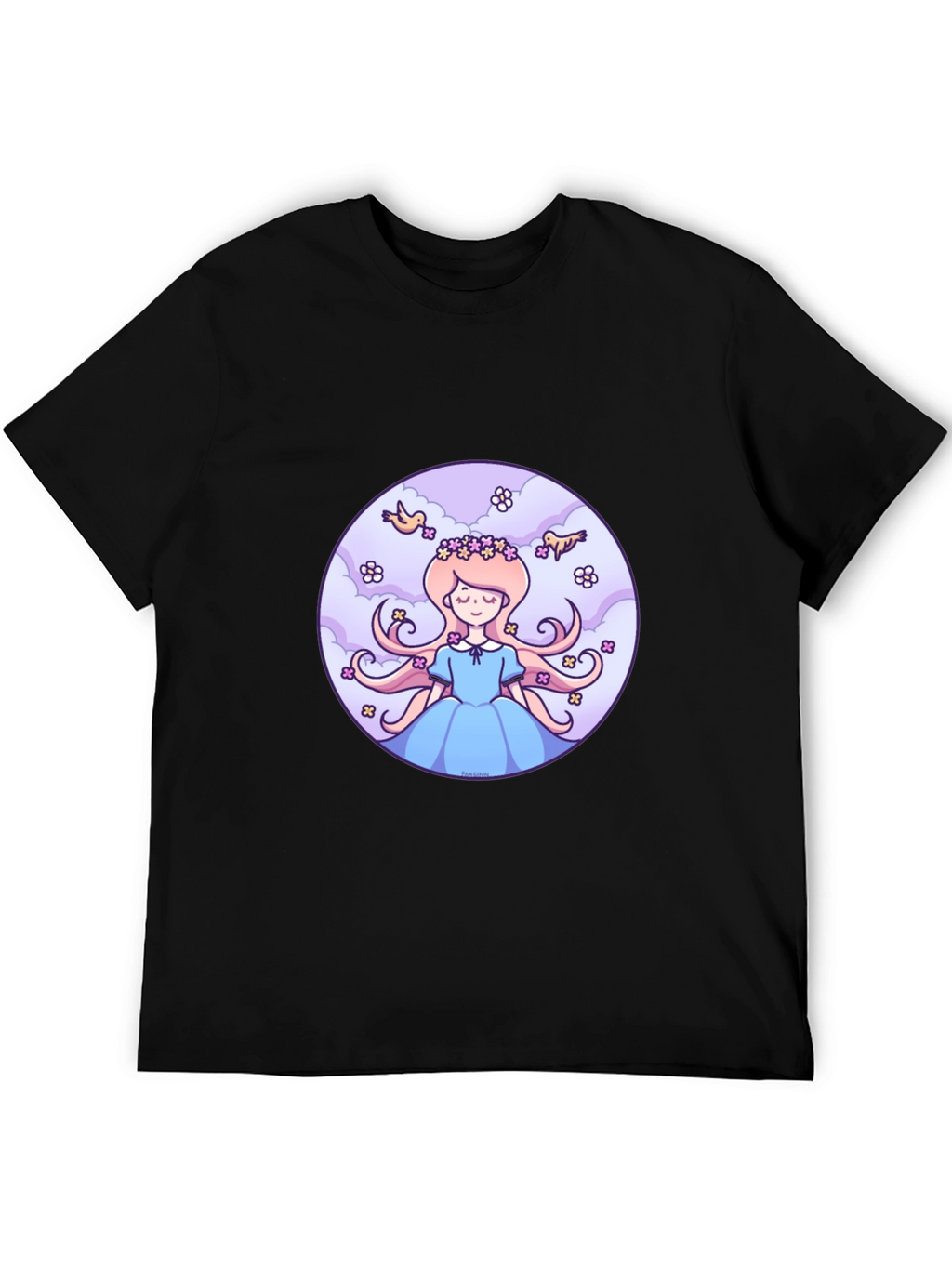 Whimsical Princess Graphic Tee - Relaxed Fit