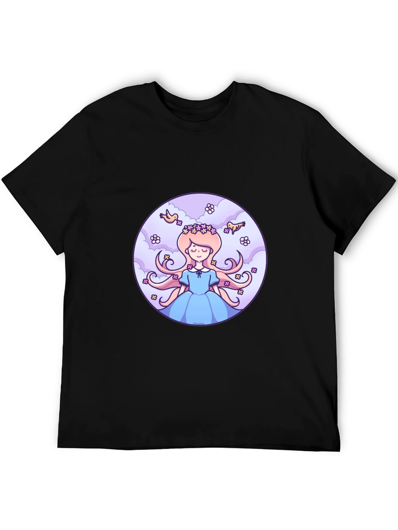 Whimsical Princess Graphic Tee - Relaxed Fit