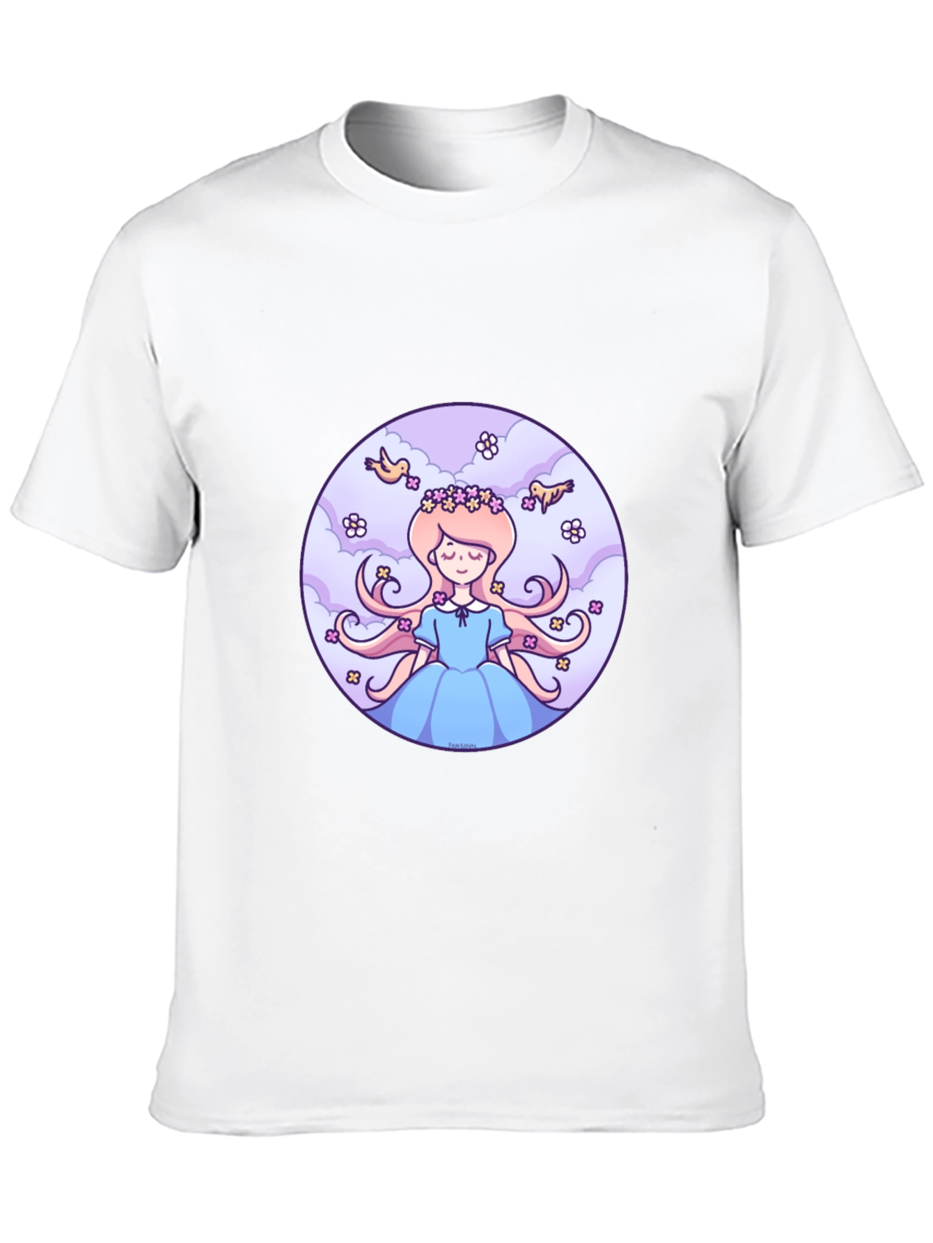 Whimsical Princess Graphic Tee - Relaxed Fit