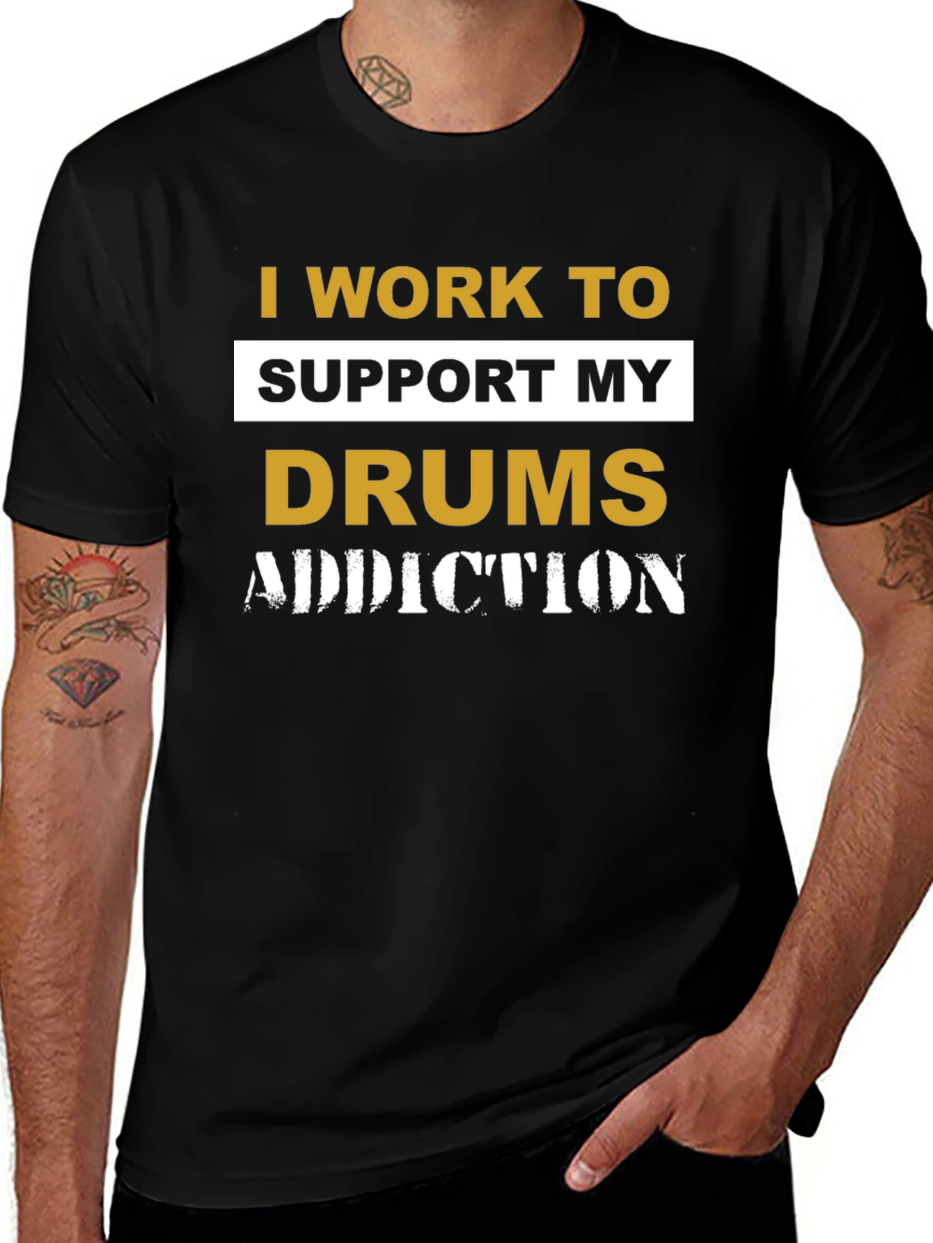 Drums Addiction T-Shirt - Musician Gift