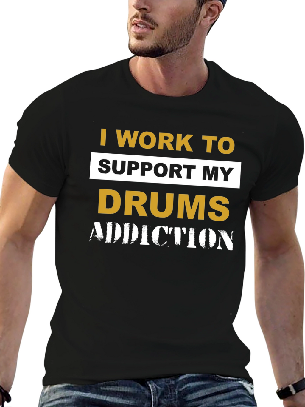 Drums Addiction T-Shirt - Musician Gift