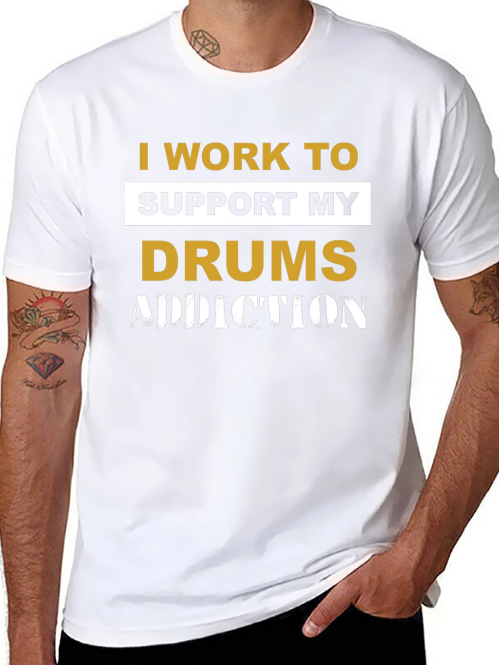 Drums Addiction T-Shirt - Musician Gift