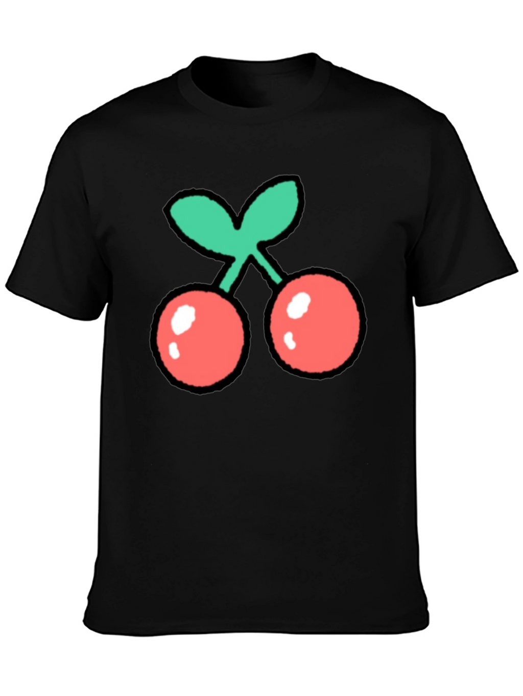Cherry Graphic Print T-Shirt