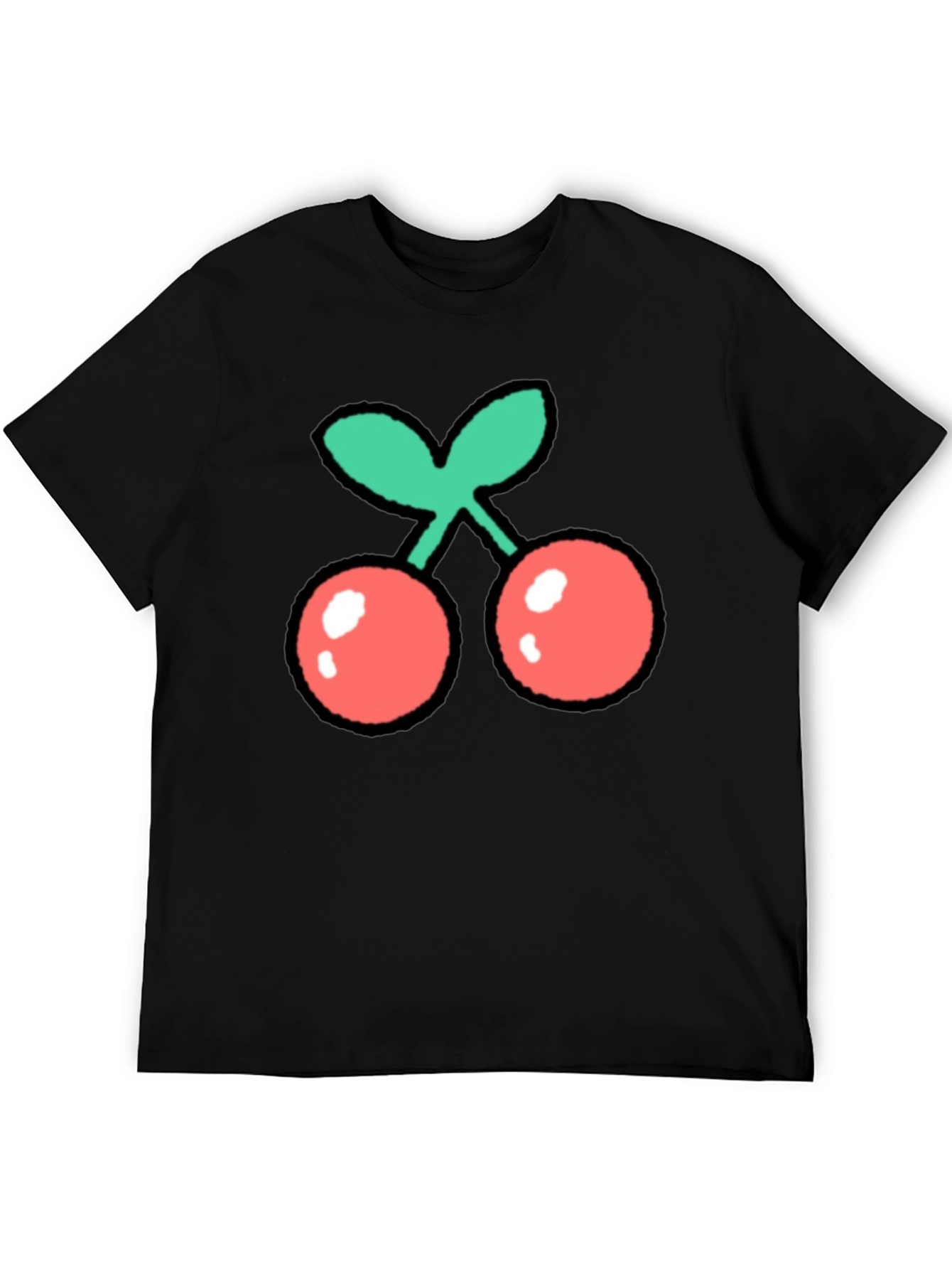 Cherry Graphic Print T-Shirt