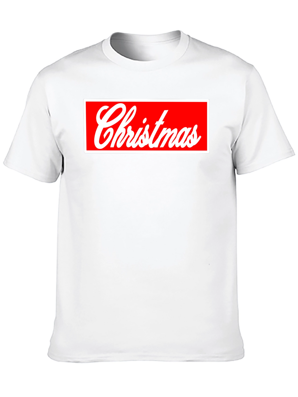 Christmas Red Box Logo Black Tee