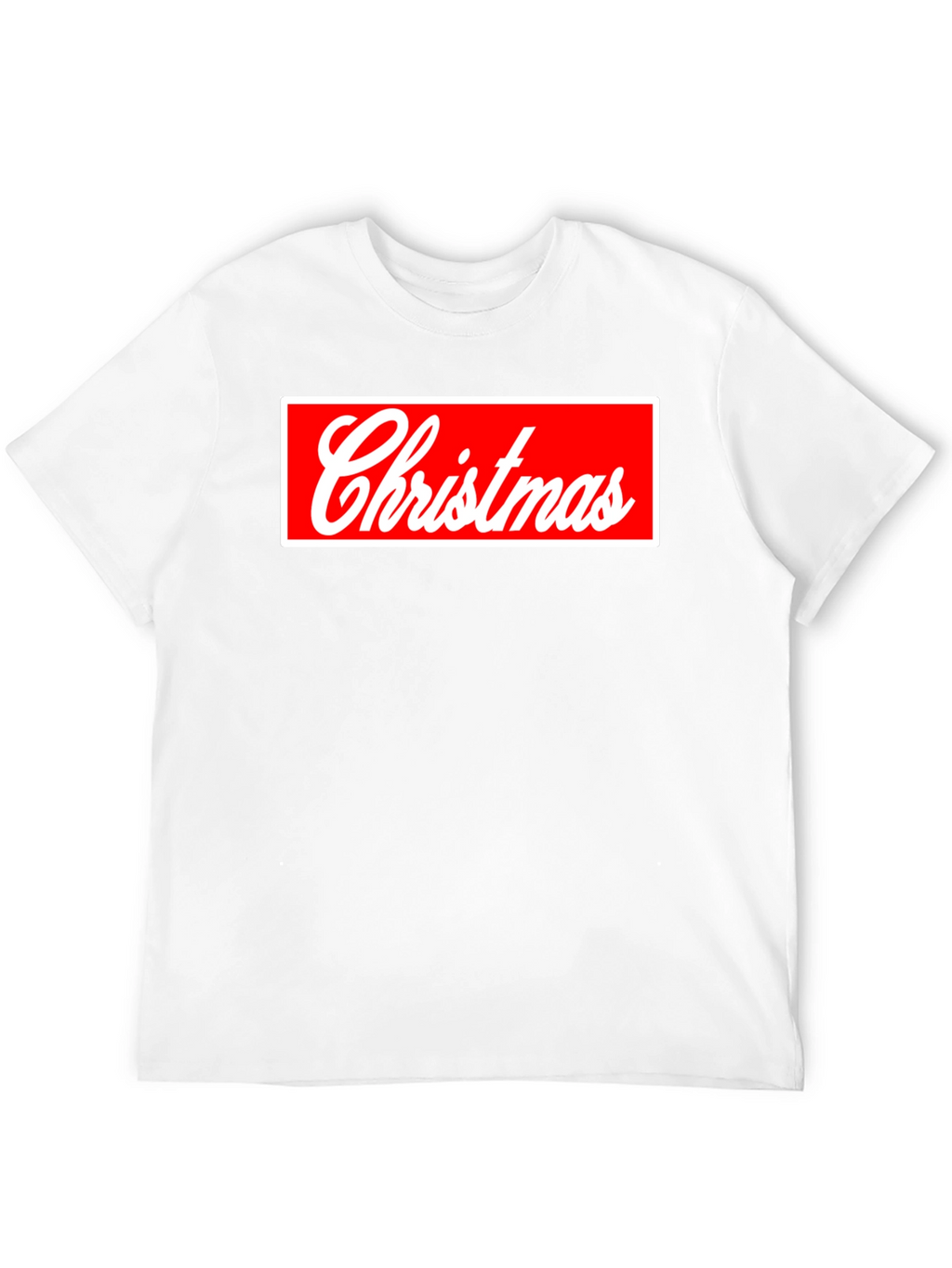 Christmas Red Box Logo Black Tee