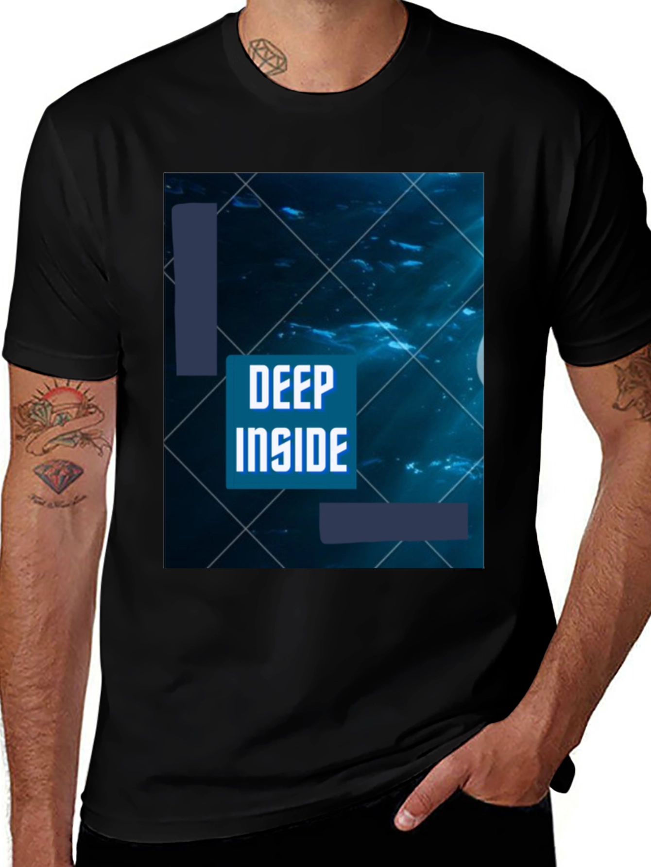 Deep Inside Graphic T-Shirt - Black
