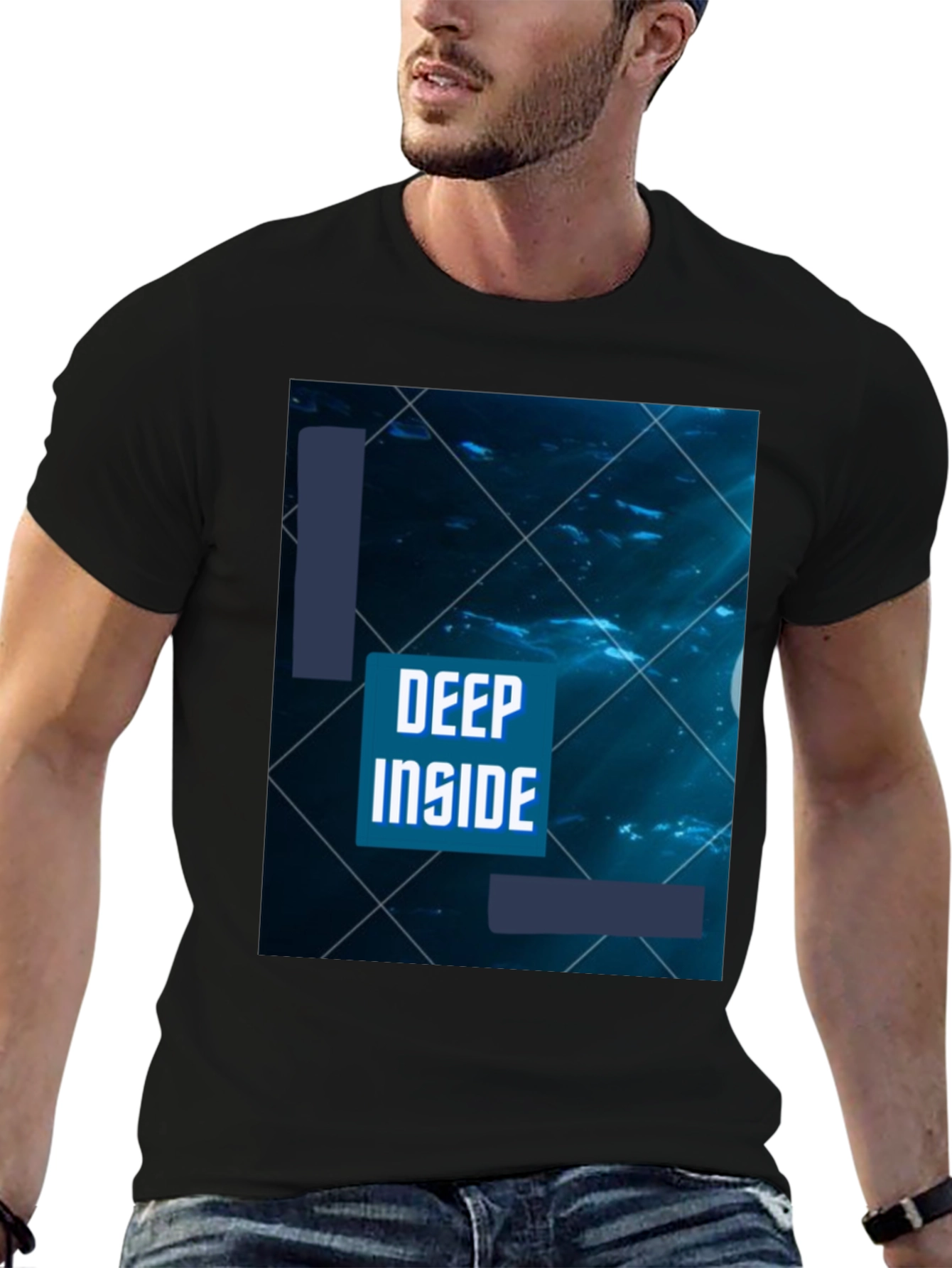 Deep Inside Graphic T-Shirt - Black