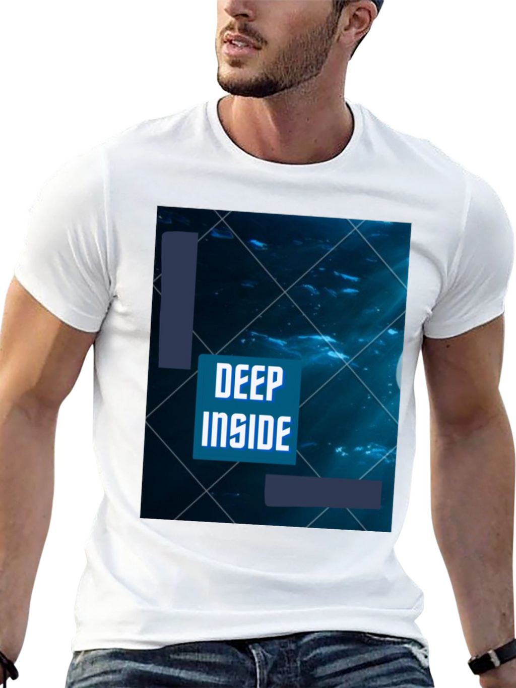 Deep Inside Graphic T-Shirt - Black