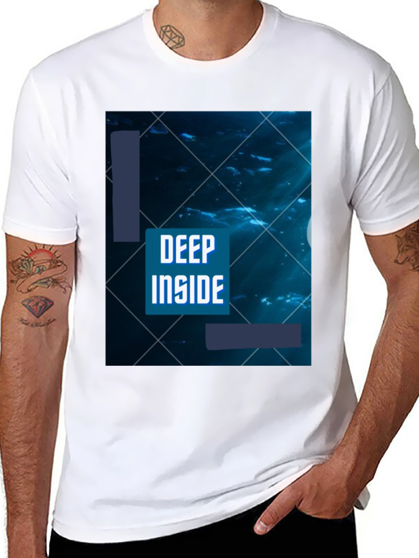 Deep Inside Graphic T-Shirt - Black