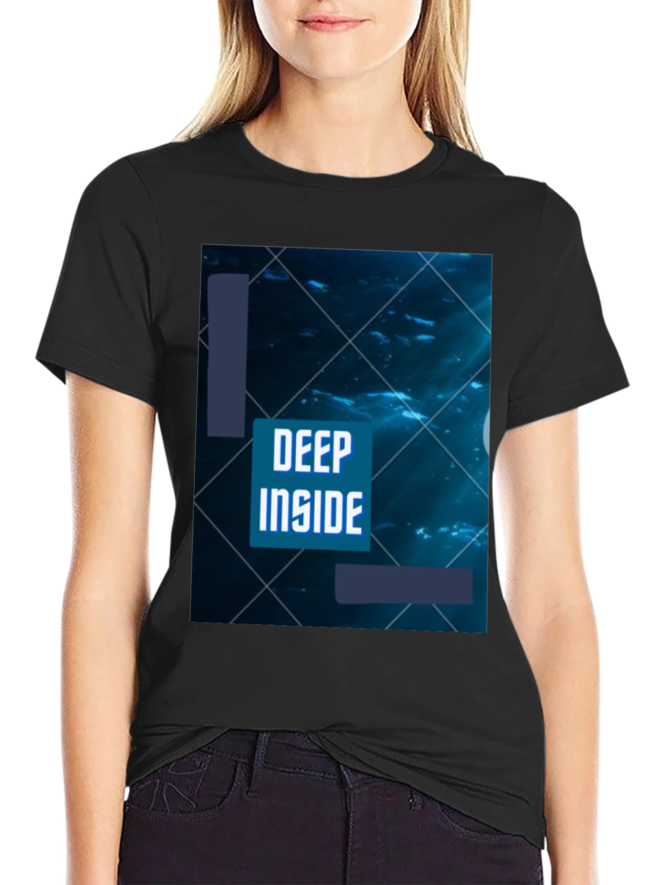 Deep Inside Graphic T-Shirt - Black