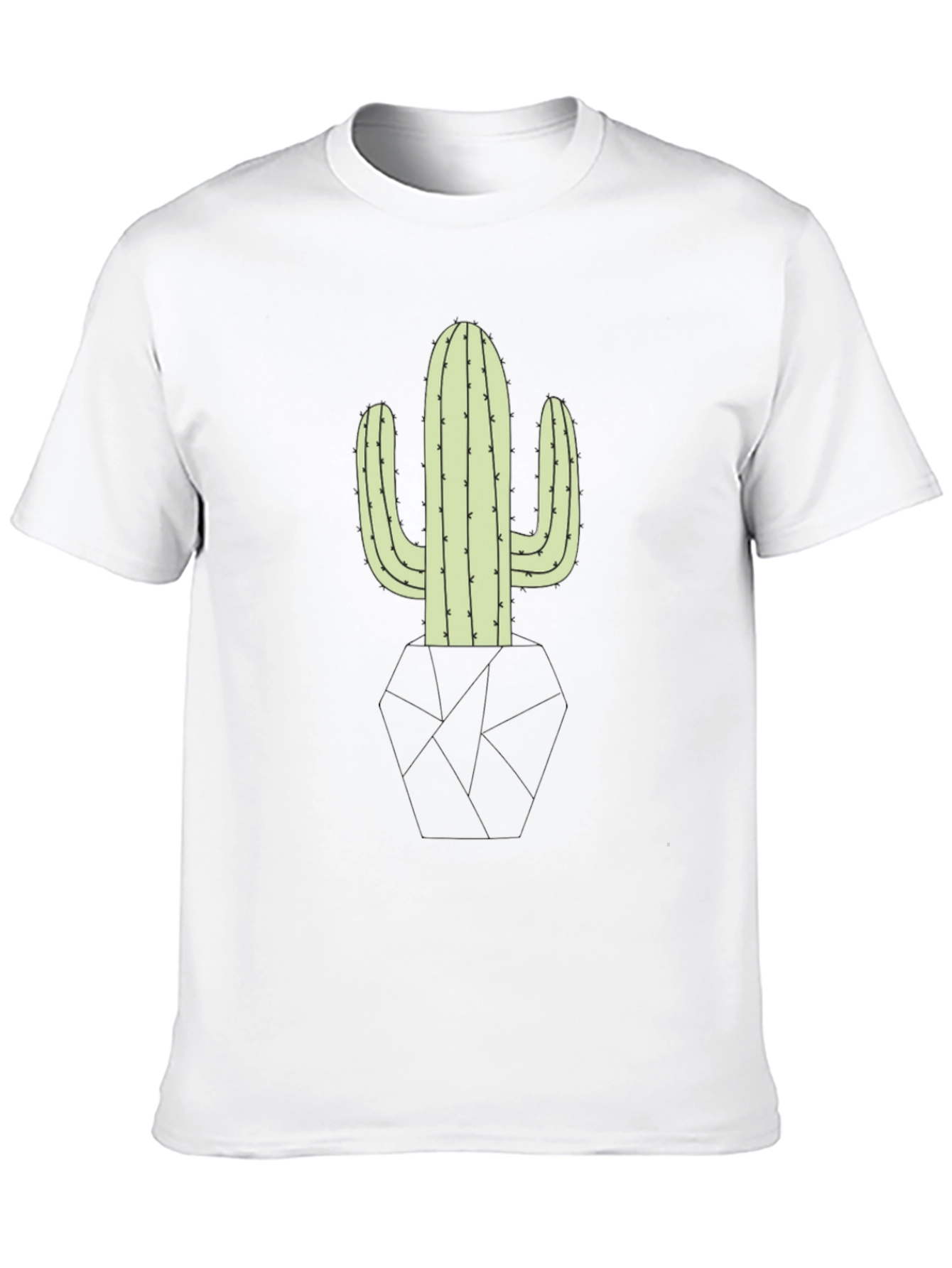 Cactus Graphic Black T-Shirt - Desert Style