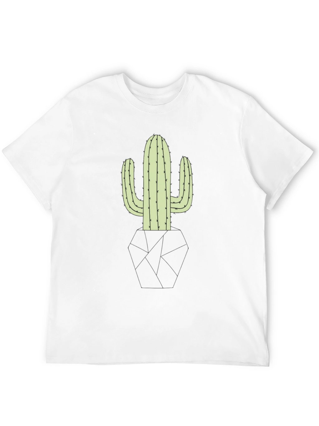 Cactus Graphic Black T-Shirt - Desert Style