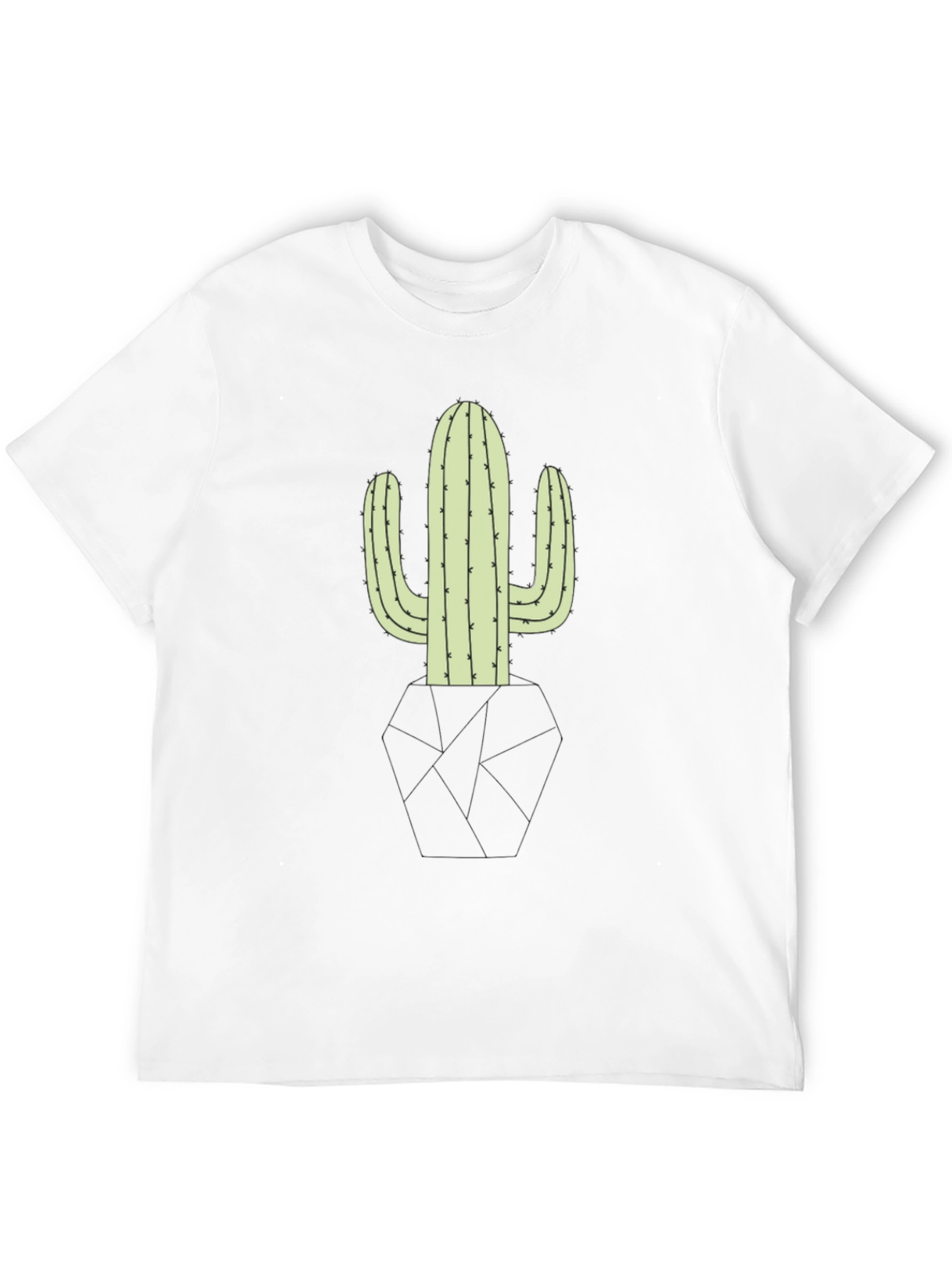 Cactus Graphic Black T-Shirt - Desert Style