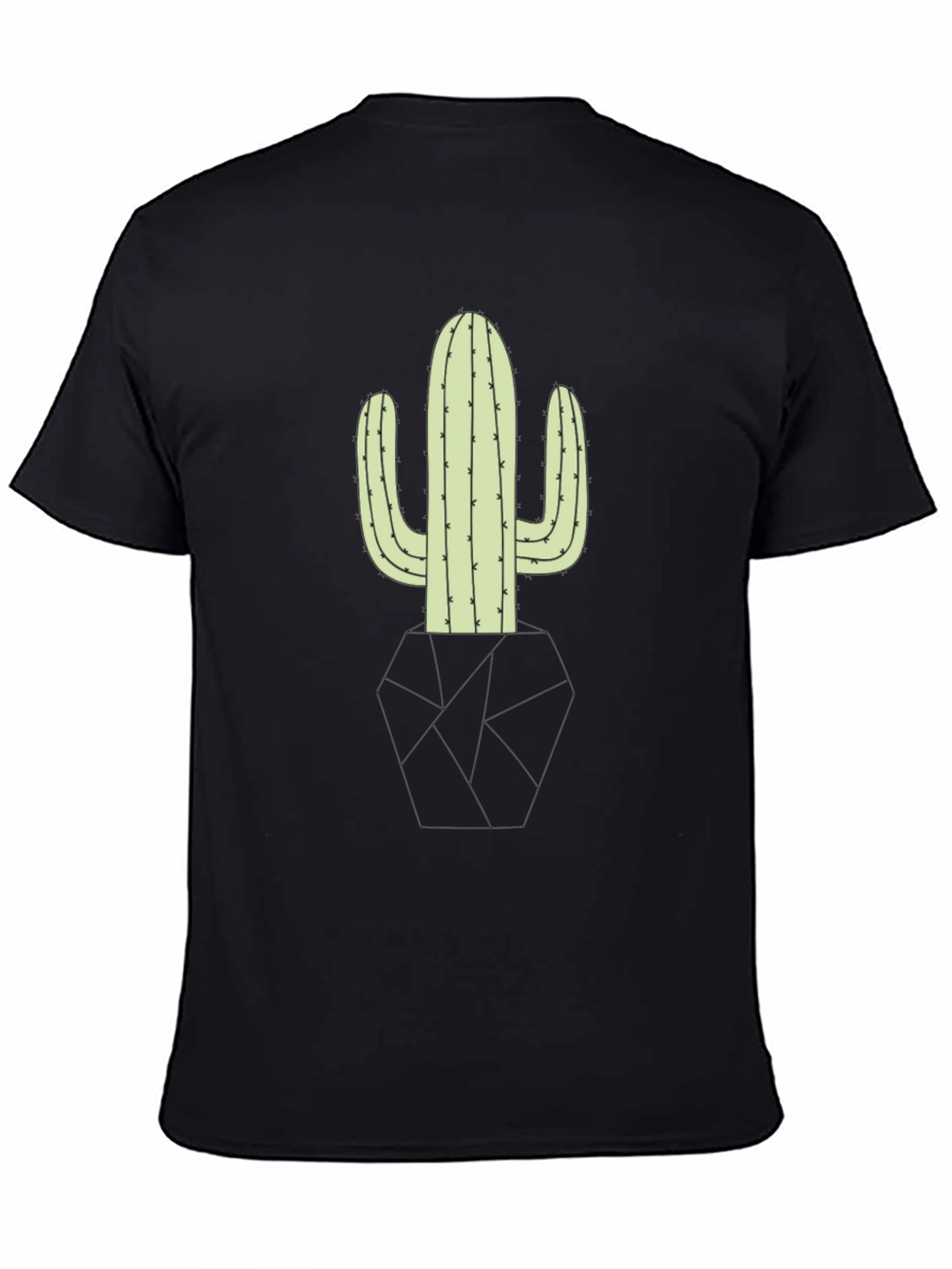 Cactus Graphic Black T-Shirt - Desert Style