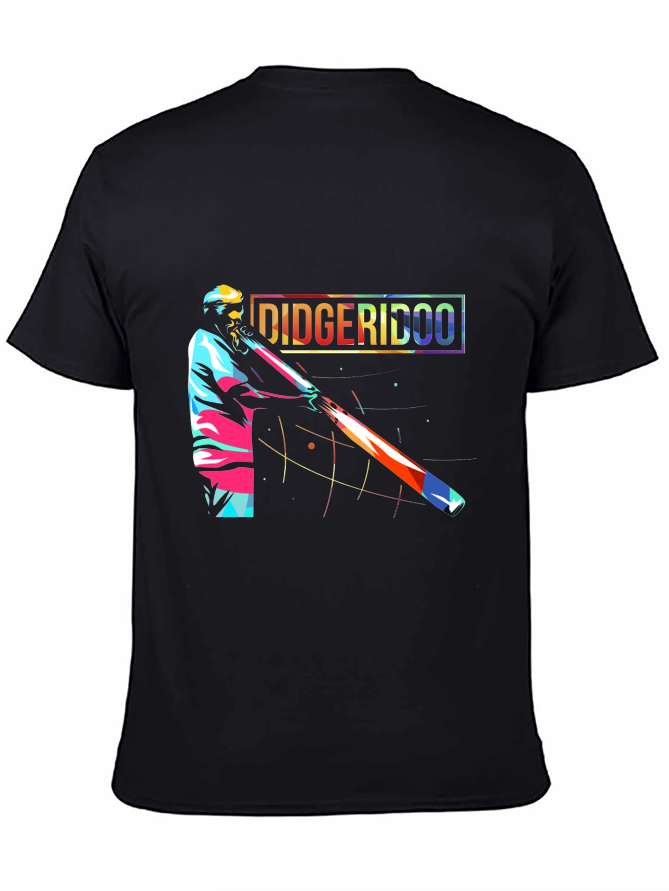 Didgeridoo Player Graphic Black Tee