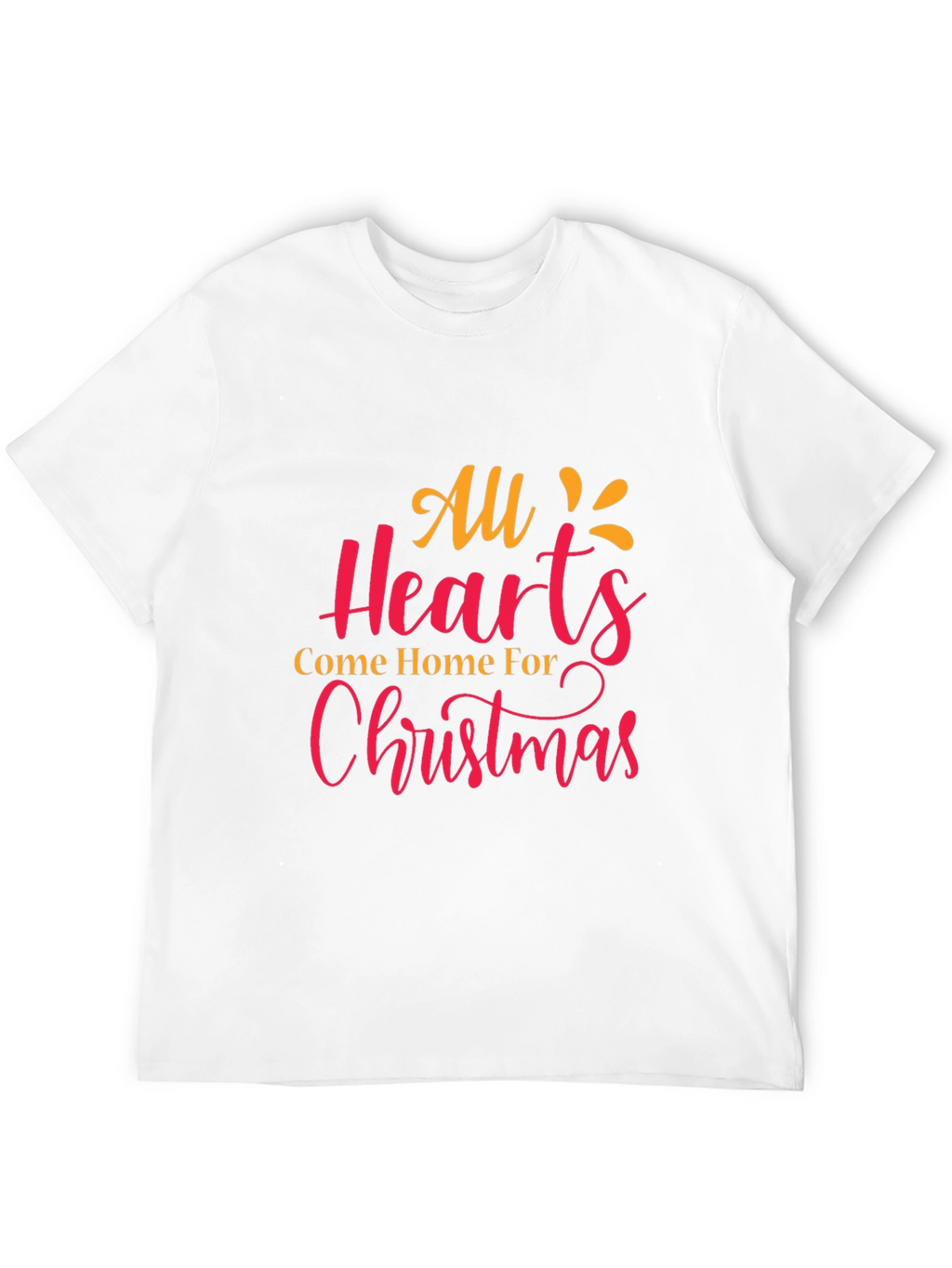 Christmas Hearts Graphic Tee - Holiday Cheer