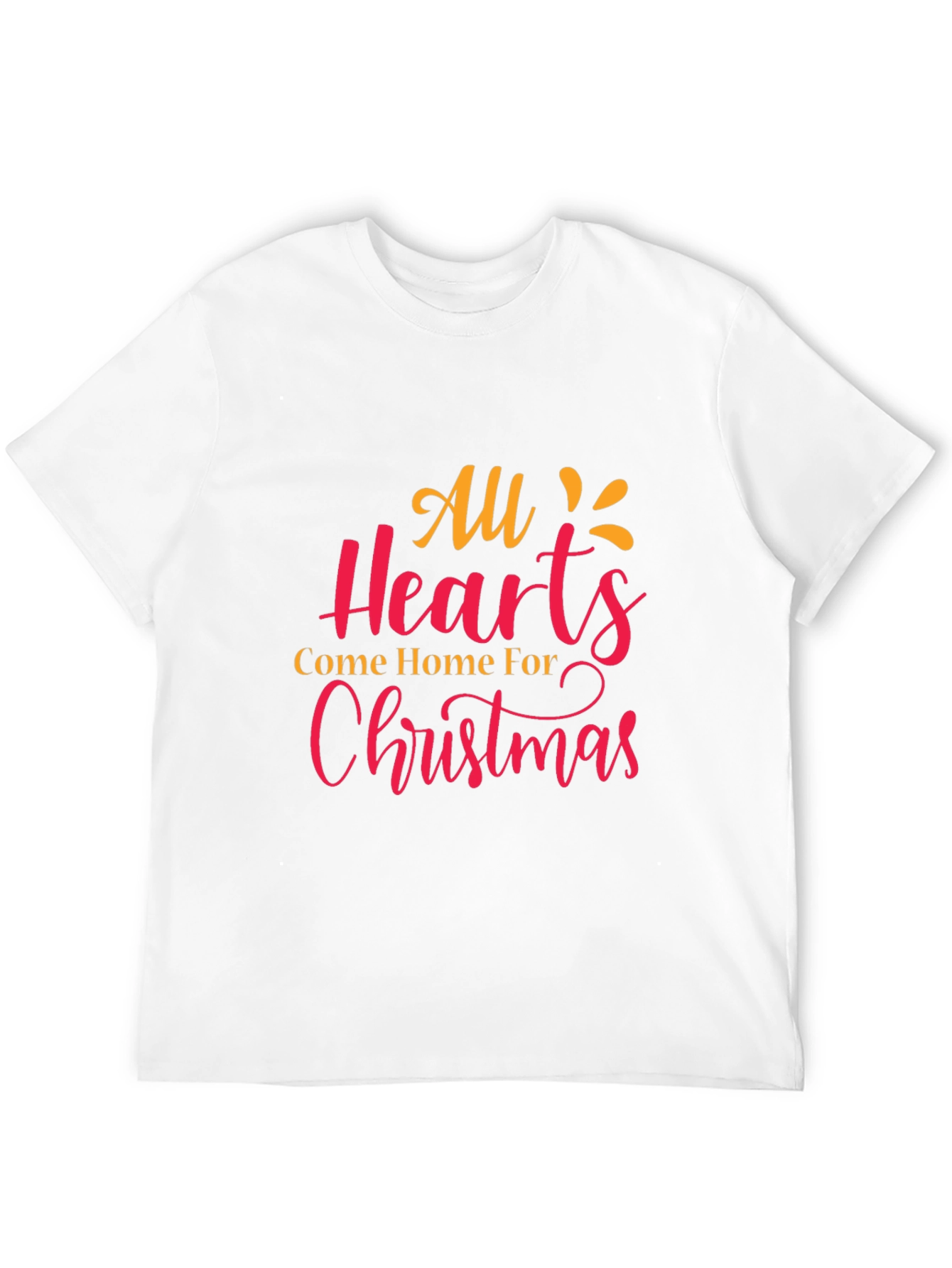 Christmas Hearts Graphic Tee - Holiday Cheer