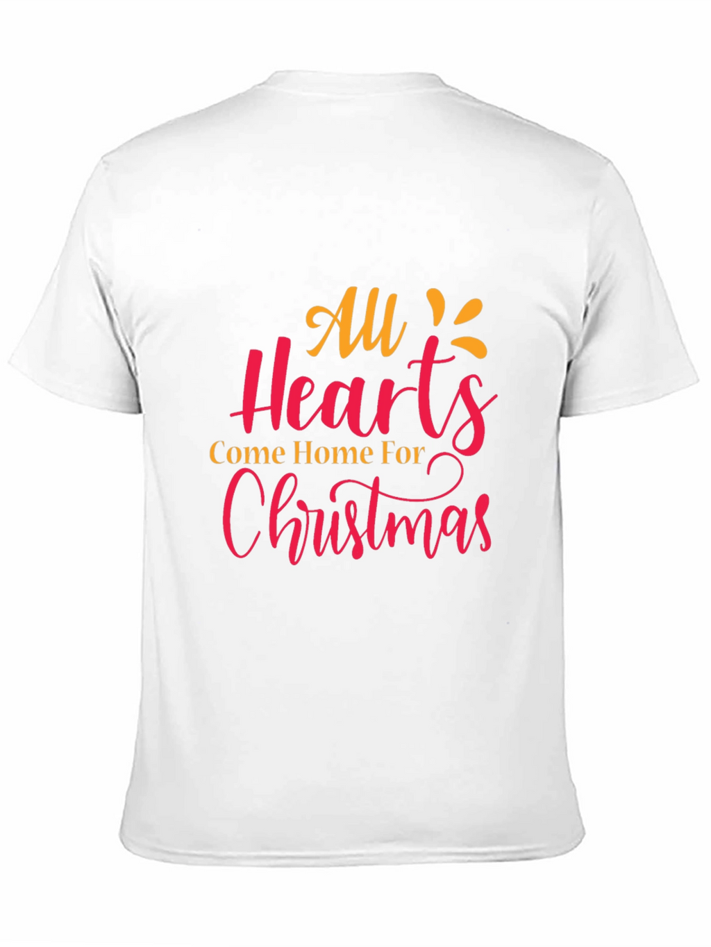 Christmas Hearts Graphic Tee - Holiday Cheer