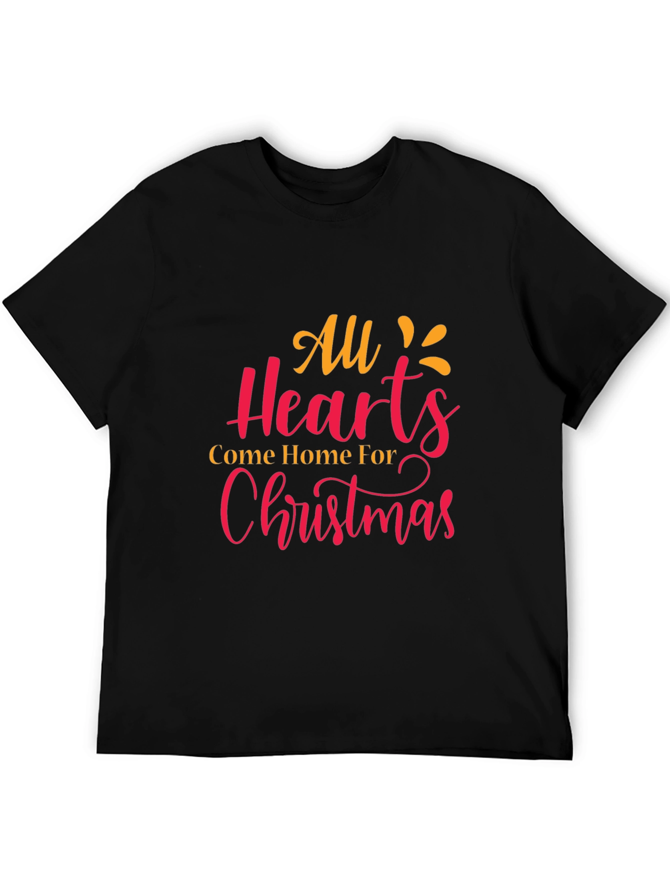 Christmas Hearts Graphic Tee - Holiday Cheer