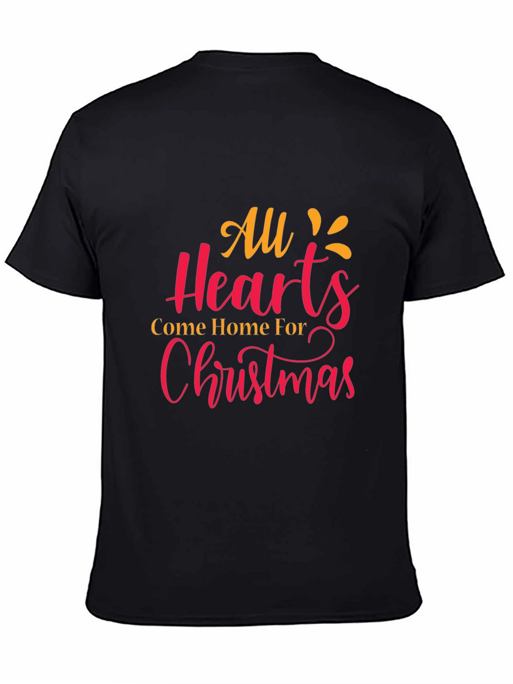 Christmas Hearts Graphic Tee - Holiday Cheer