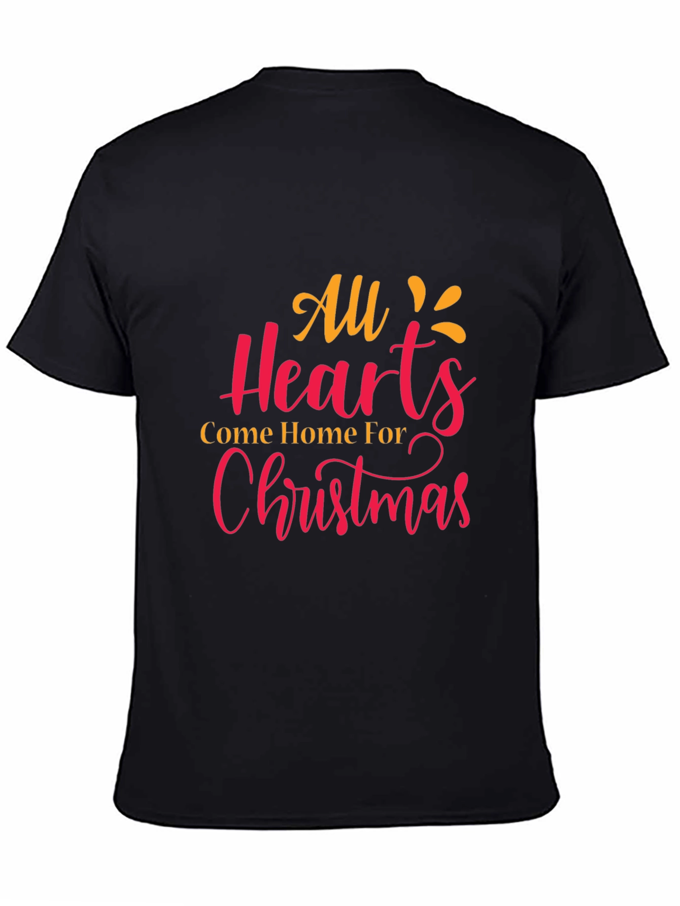 Christmas Hearts Graphic Tee - Holiday Cheer