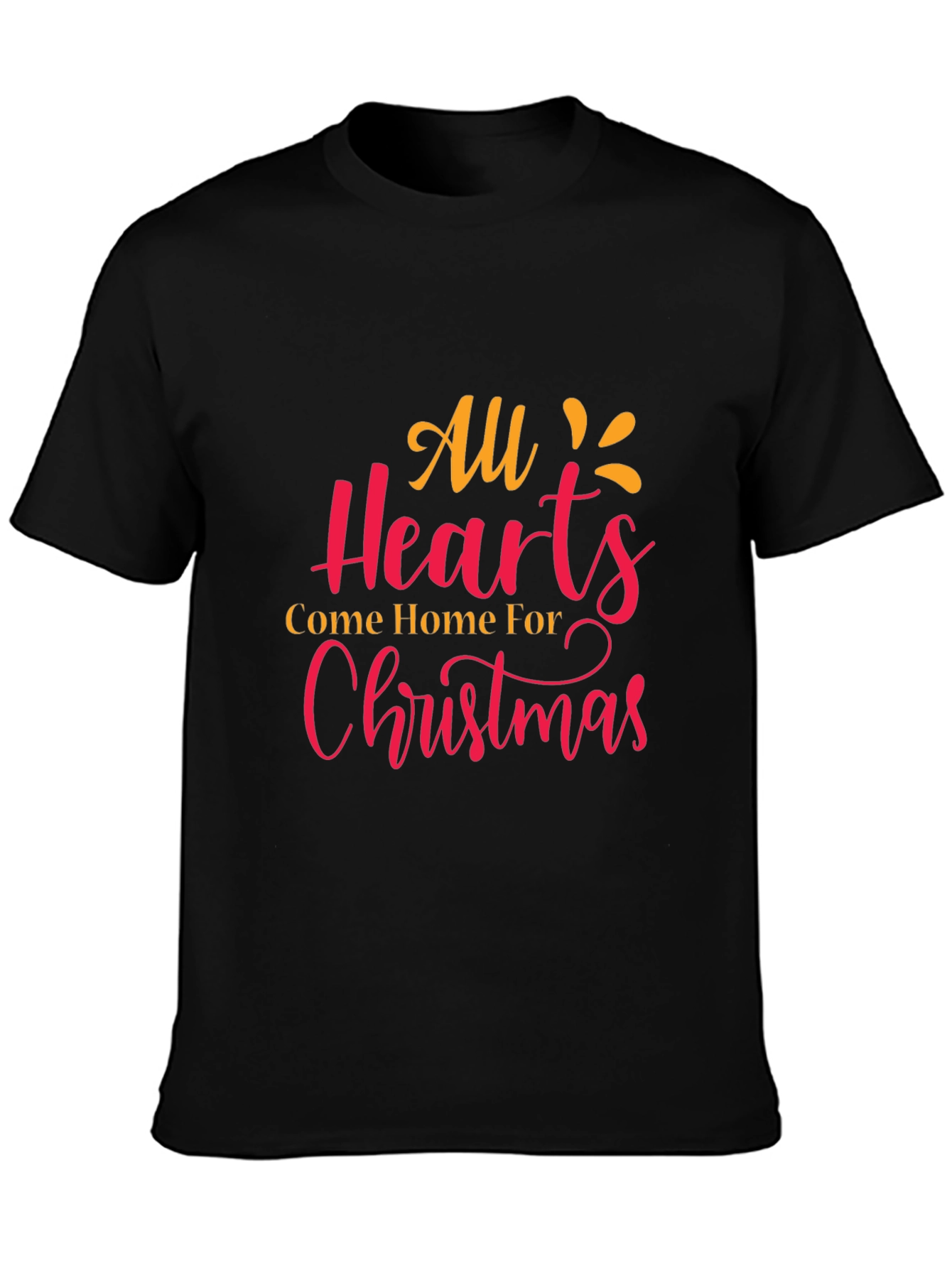 Christmas Hearts Graphic Tee - Holiday Cheer