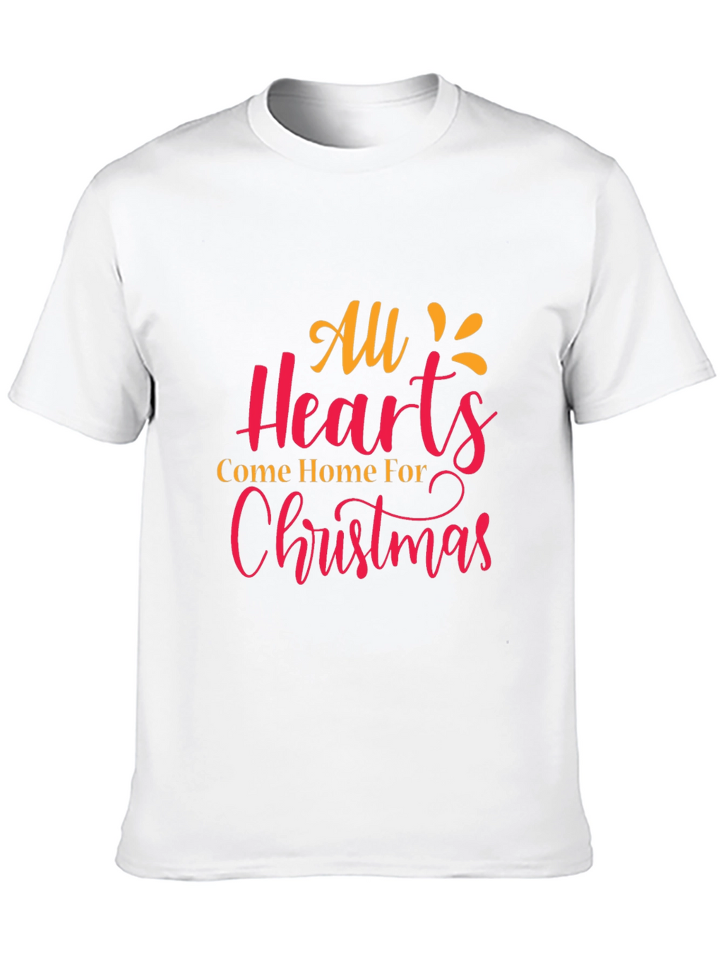 Christmas Hearts Graphic Tee - Holiday Cheer