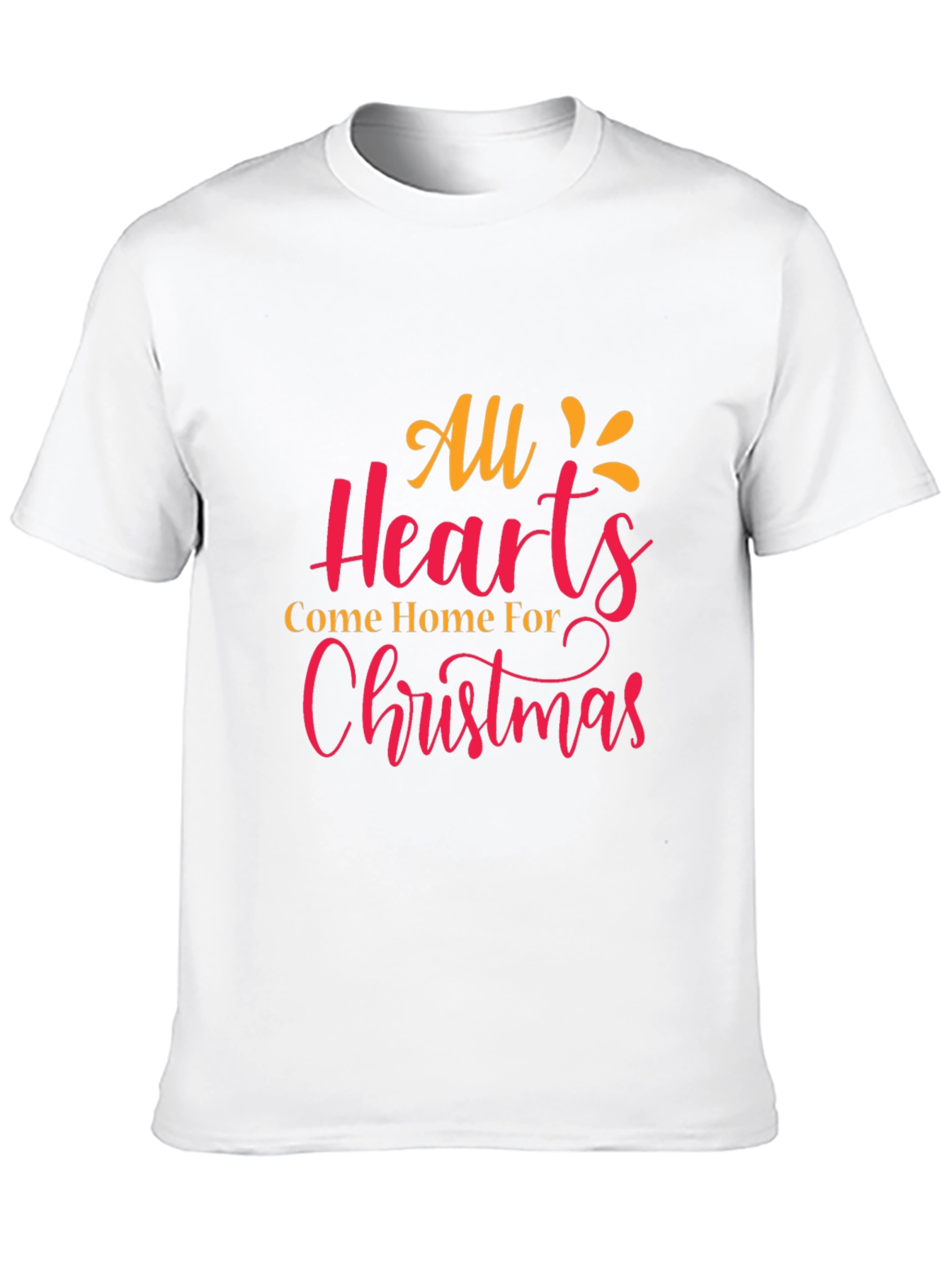 Christmas Hearts Graphic Tee - Holiday Cheer