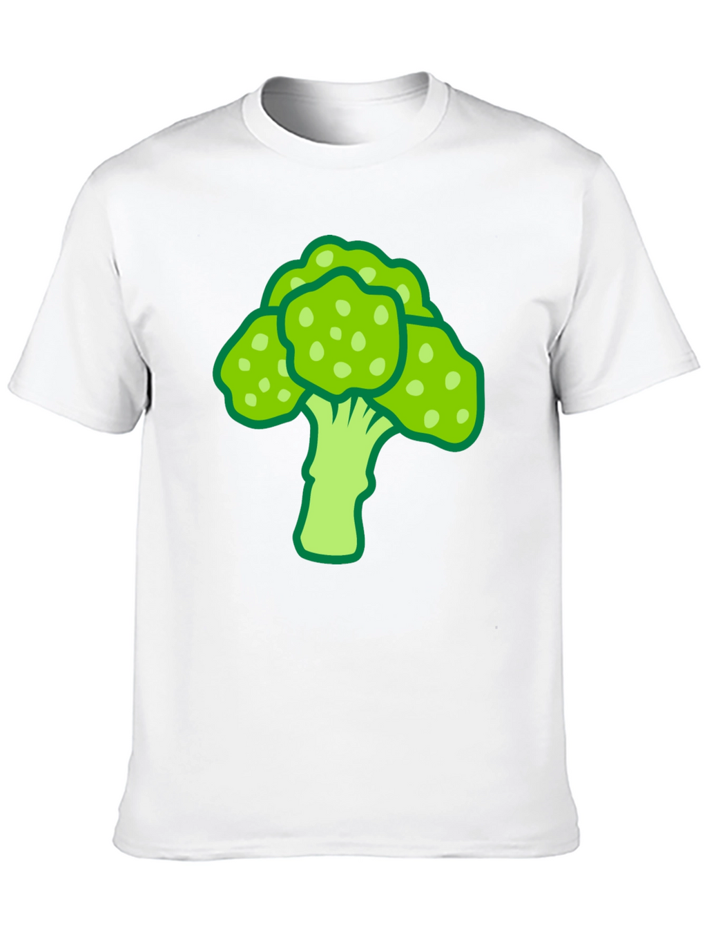 Broccoli Graphic Print Black T-Shirt