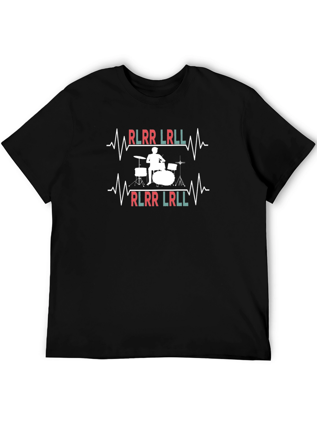 Drummer Heartbeat T-Shirt: Musical Rhythm Tee